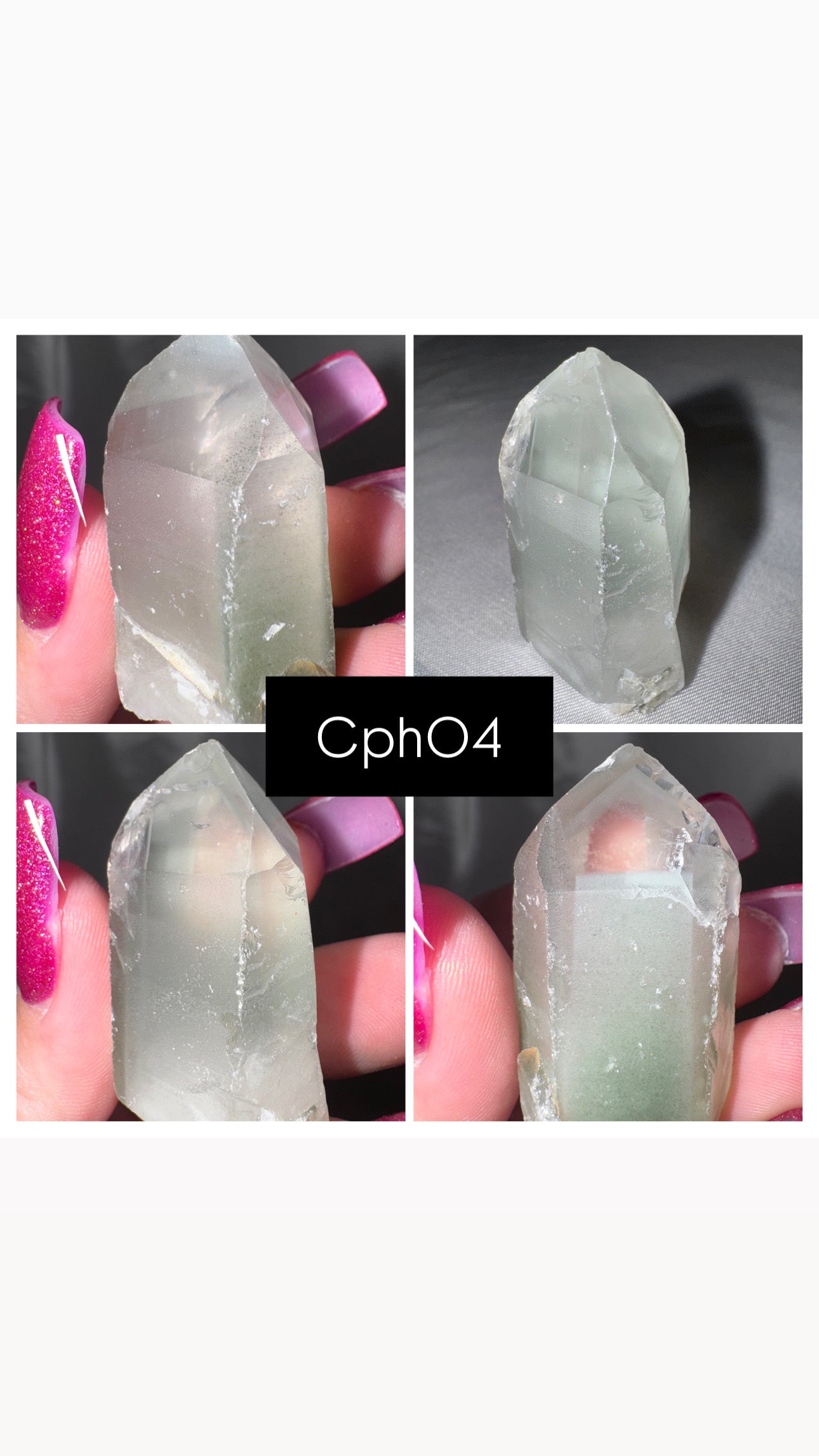 Chlorite Phantom Quartz AAA Raw Tower