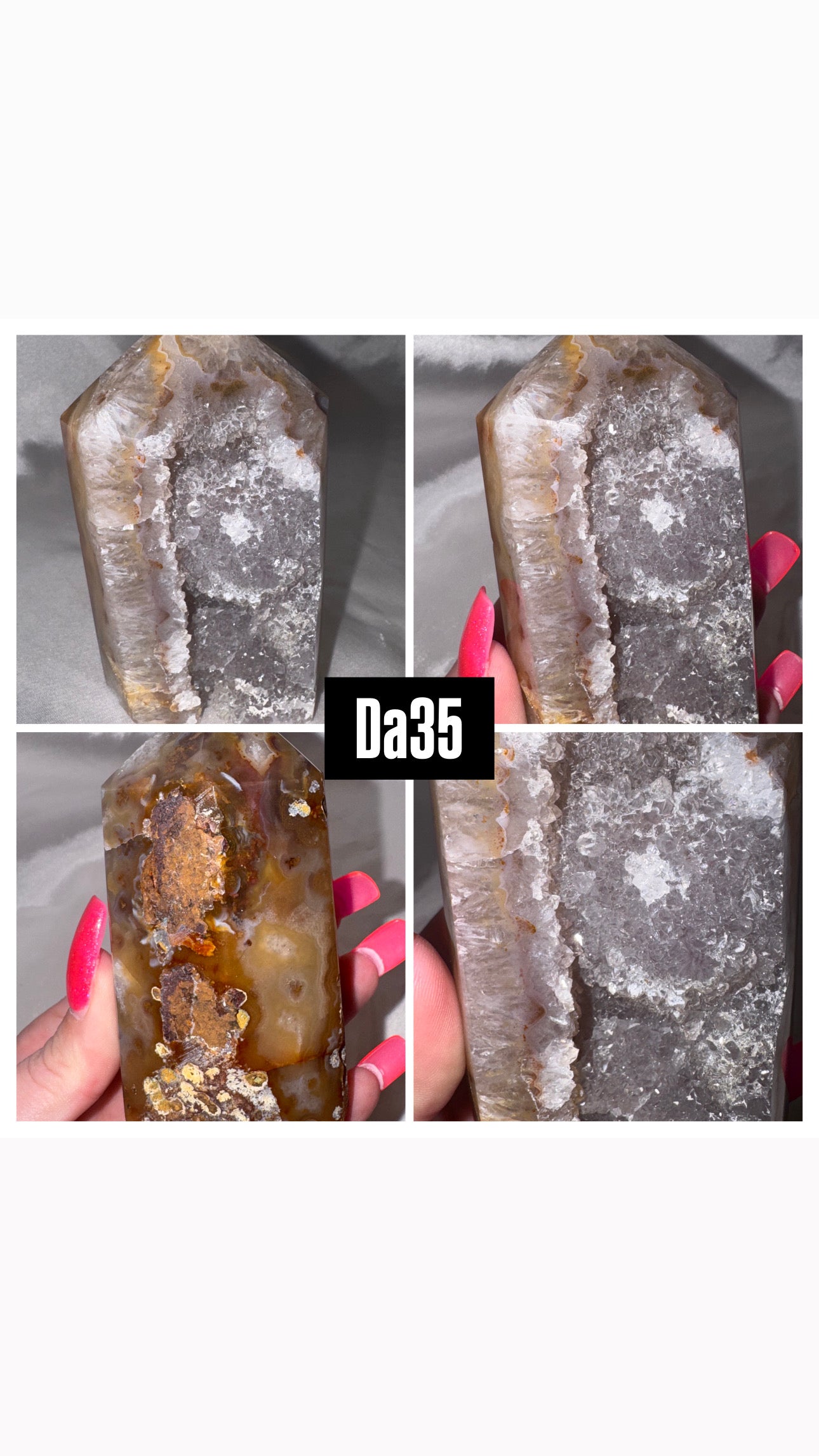 Druzy Agate Tower