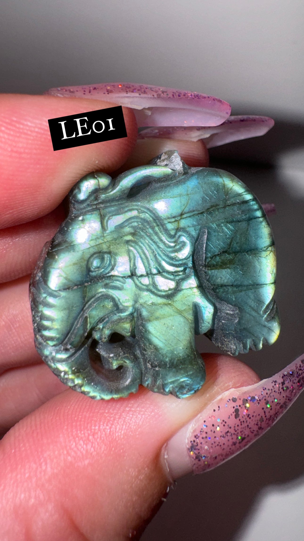 Labradorite Elephant