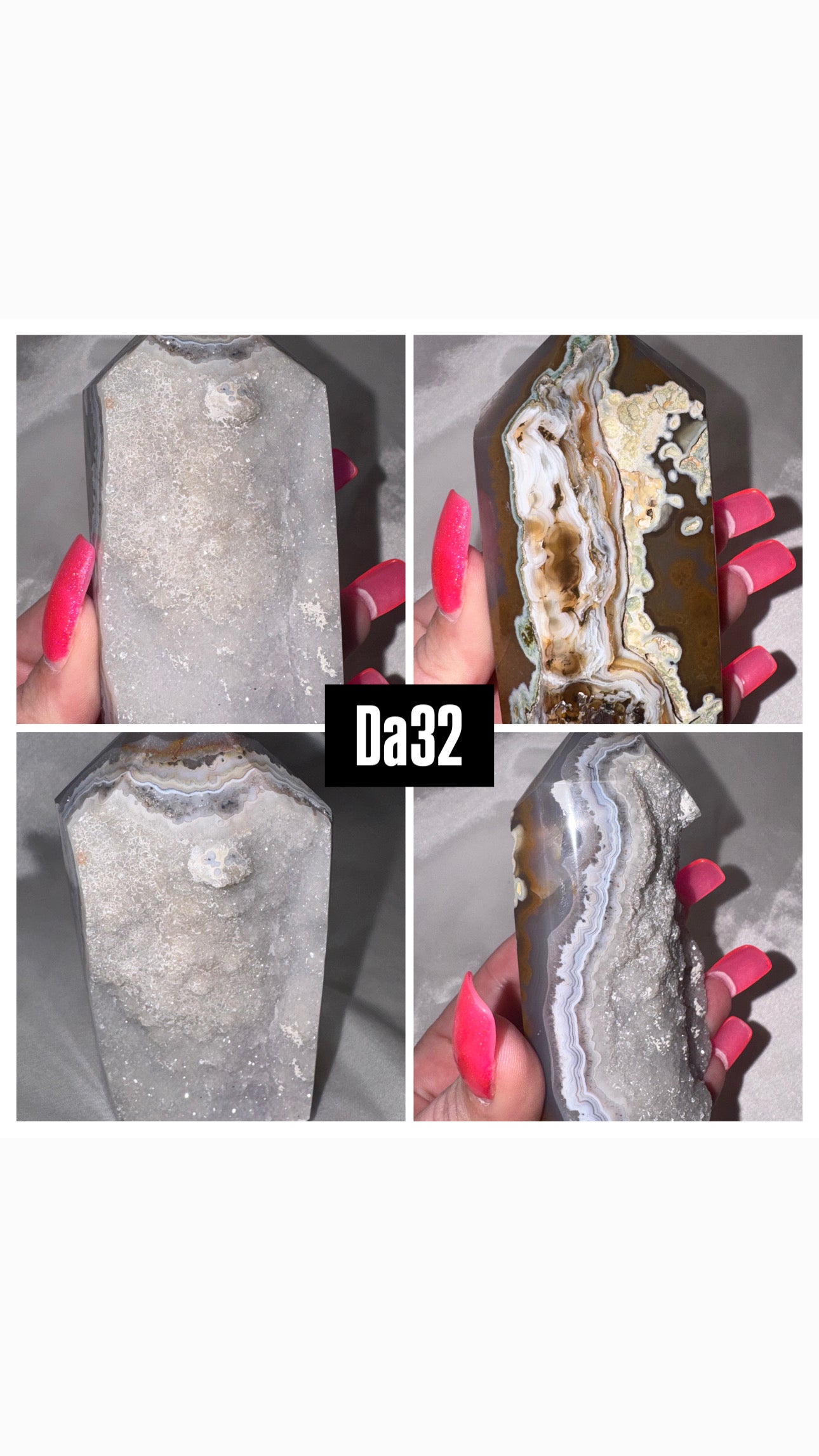 Druzy Agate Tower