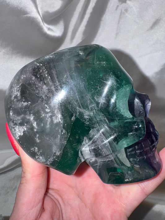 Fluorite AAA XL Imperfect Skull