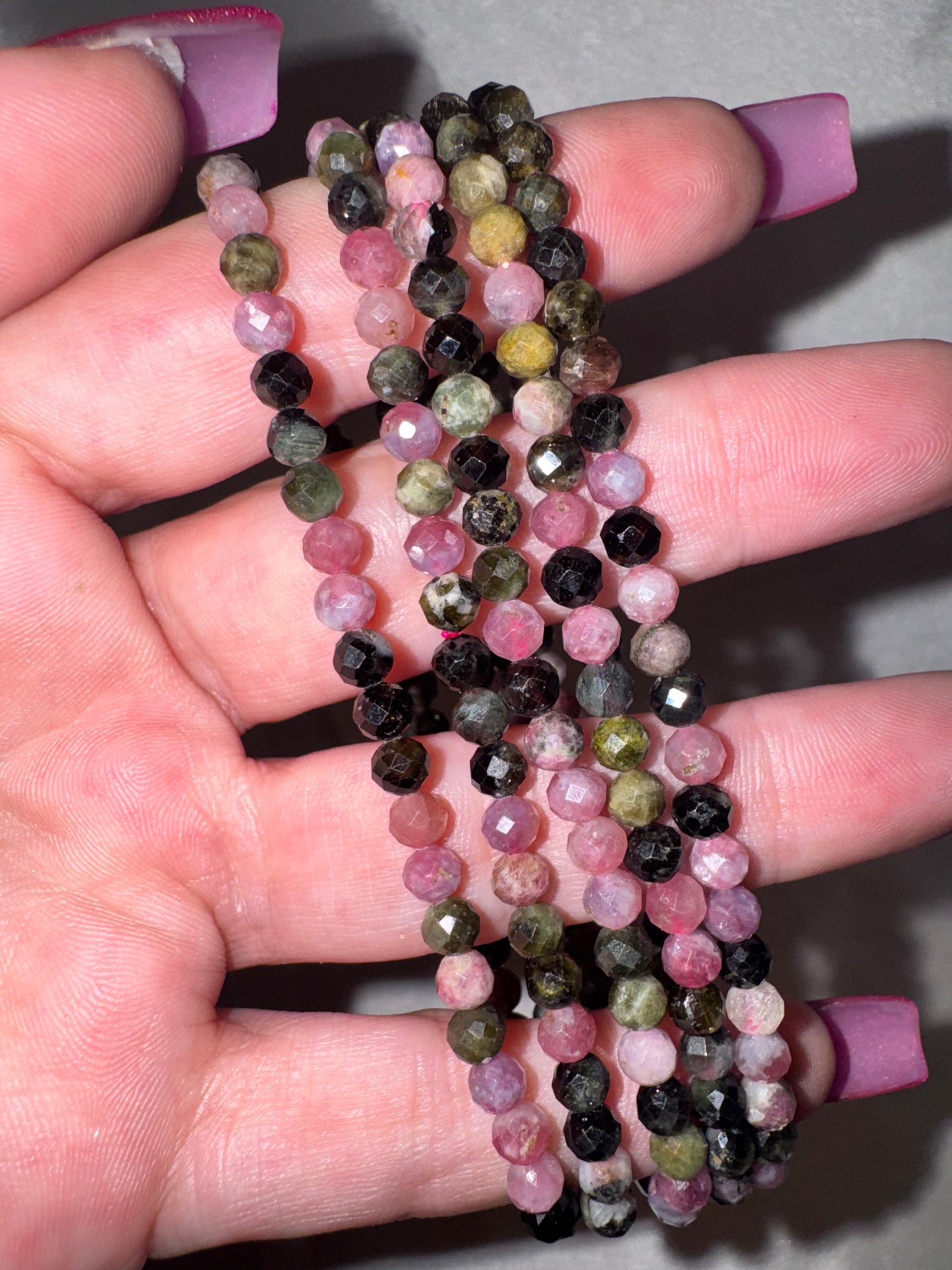 Crystal Faceted Bracelet (4mm)