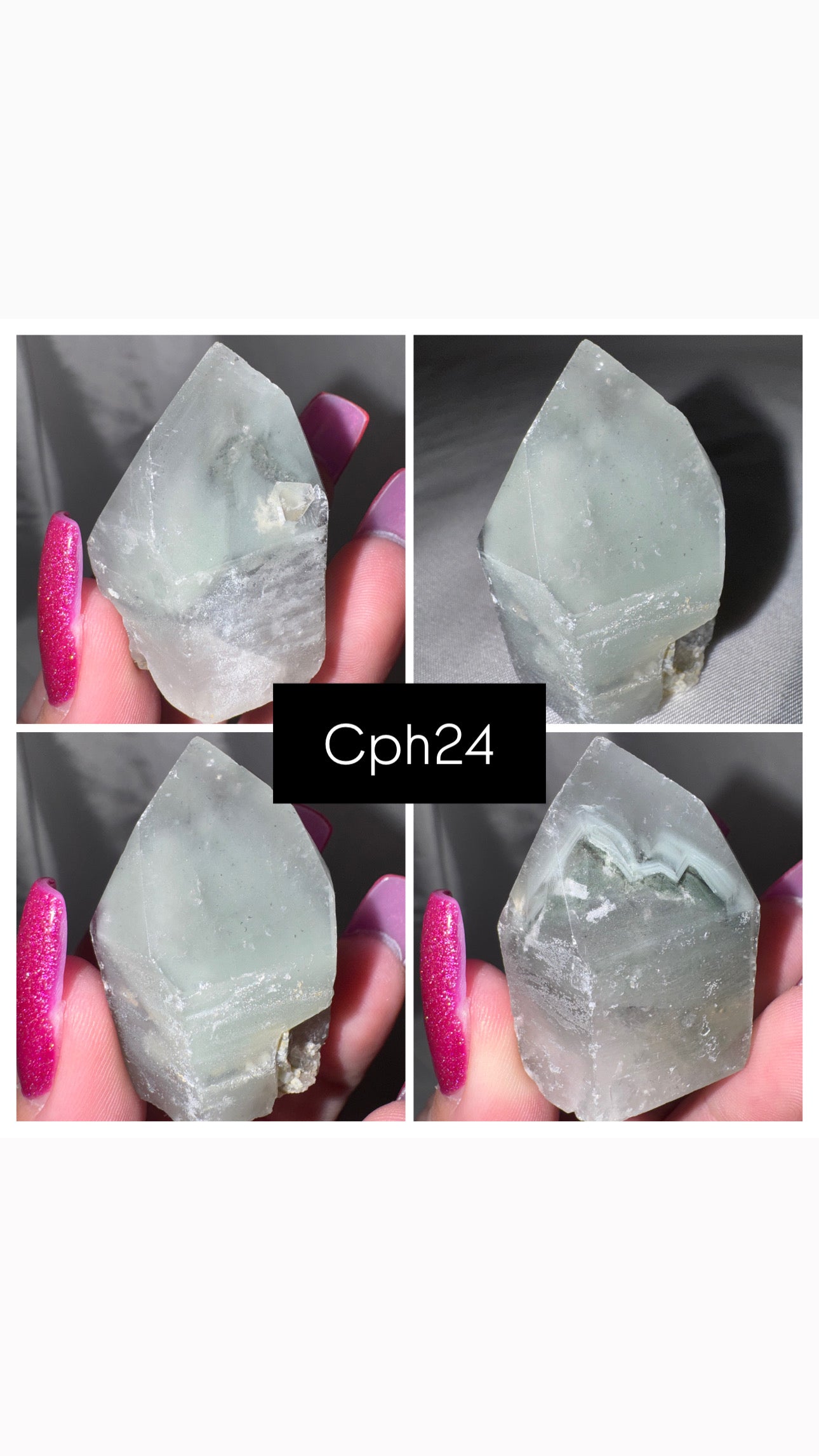 Chlorite Phantom Quartz AAA Raw Tower