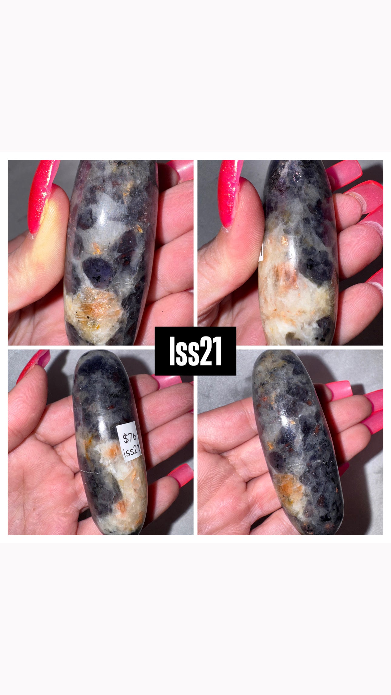 Iolite Sunstone Shiva
