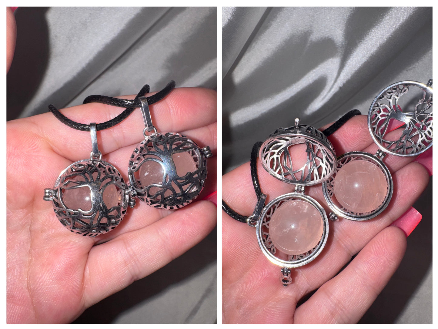 Tree of Life Sphere Cage Necklace