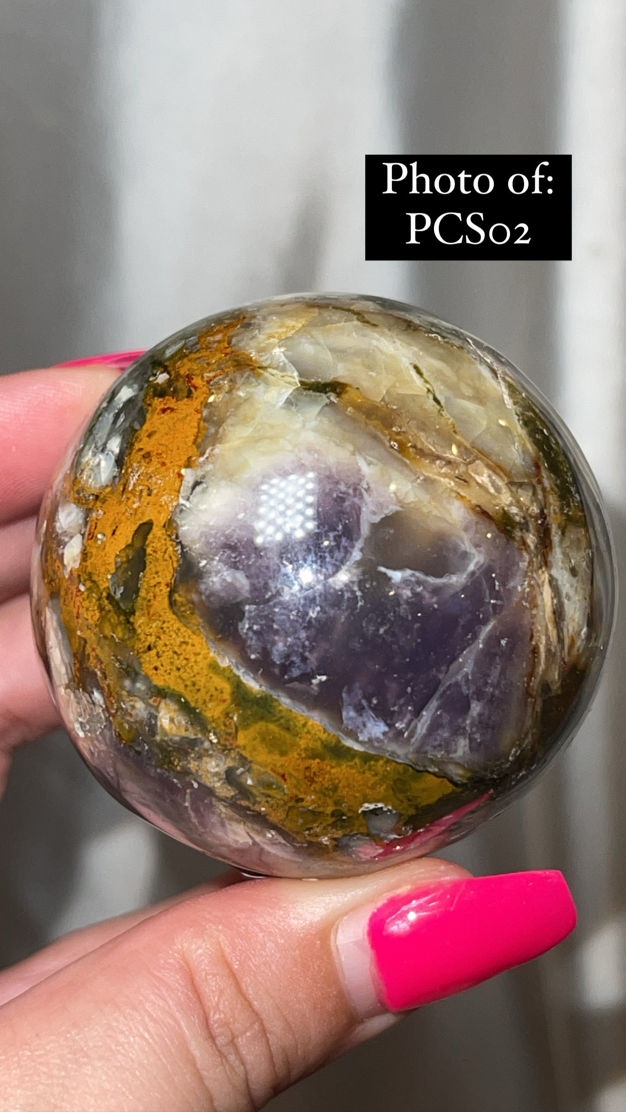 Purple Chalcedony AAA Large Sphere