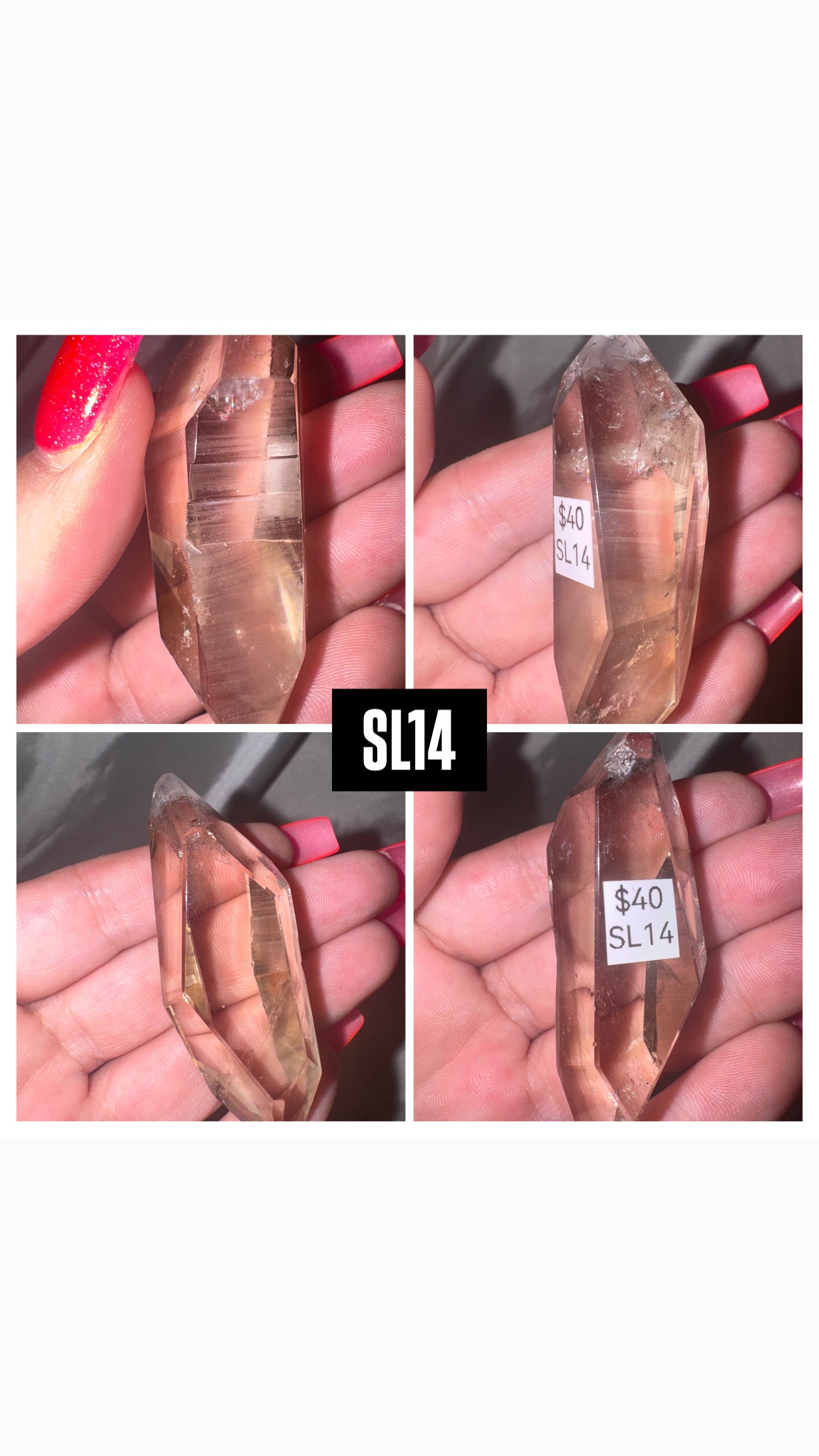 Smoky Lemurian AAA Semi Polished Point