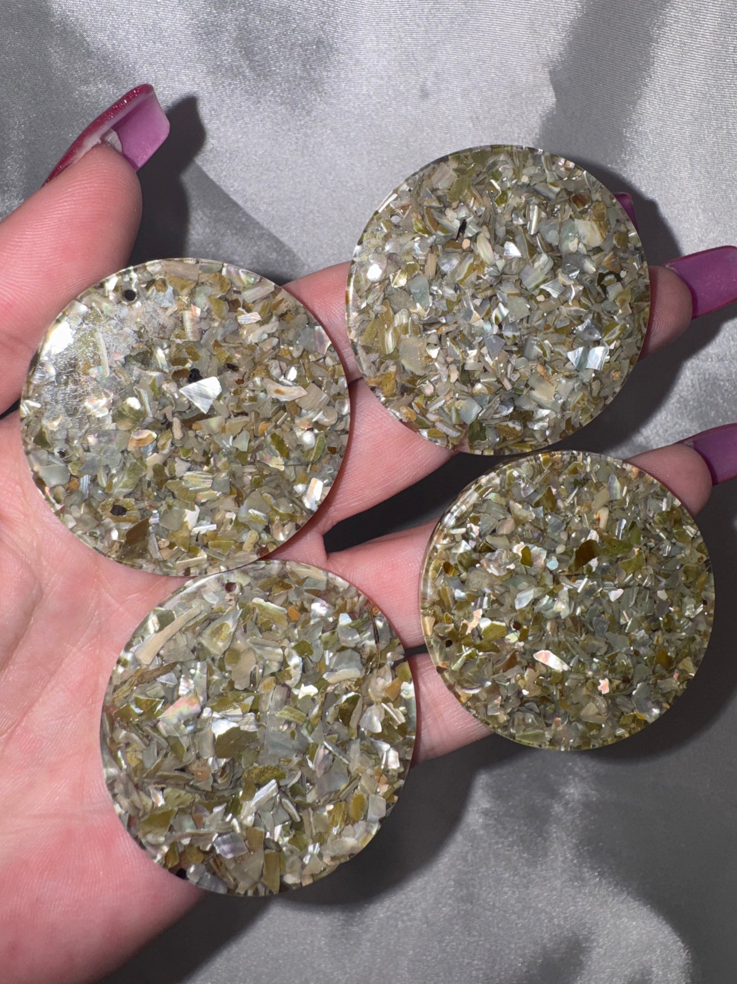 Shell Resin Large Pendant
