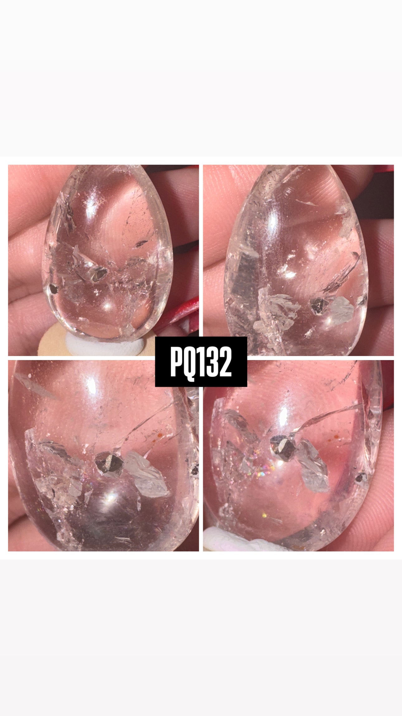 Pyrite Included Quartz Rare