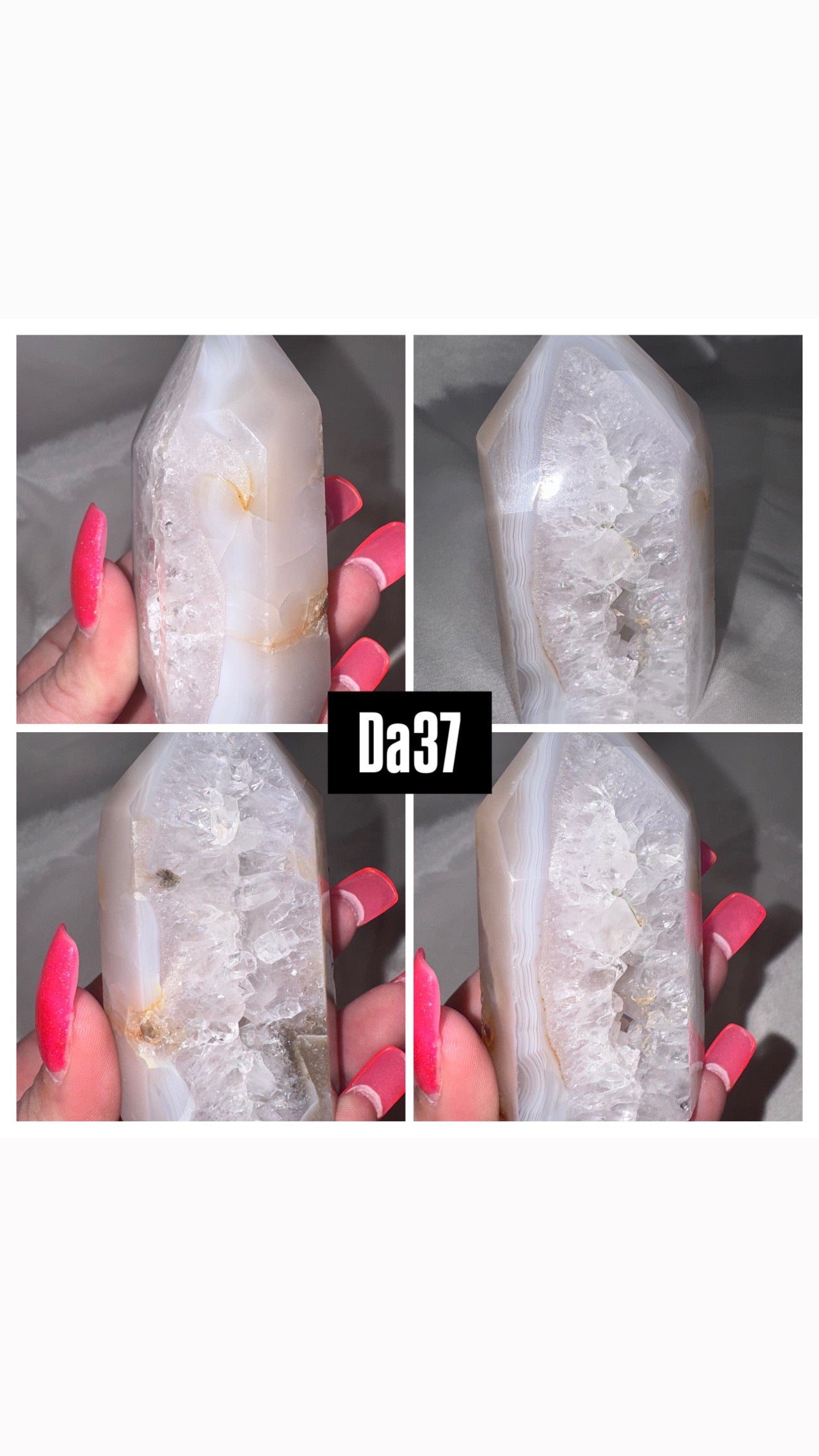 Druzy Agate Tower