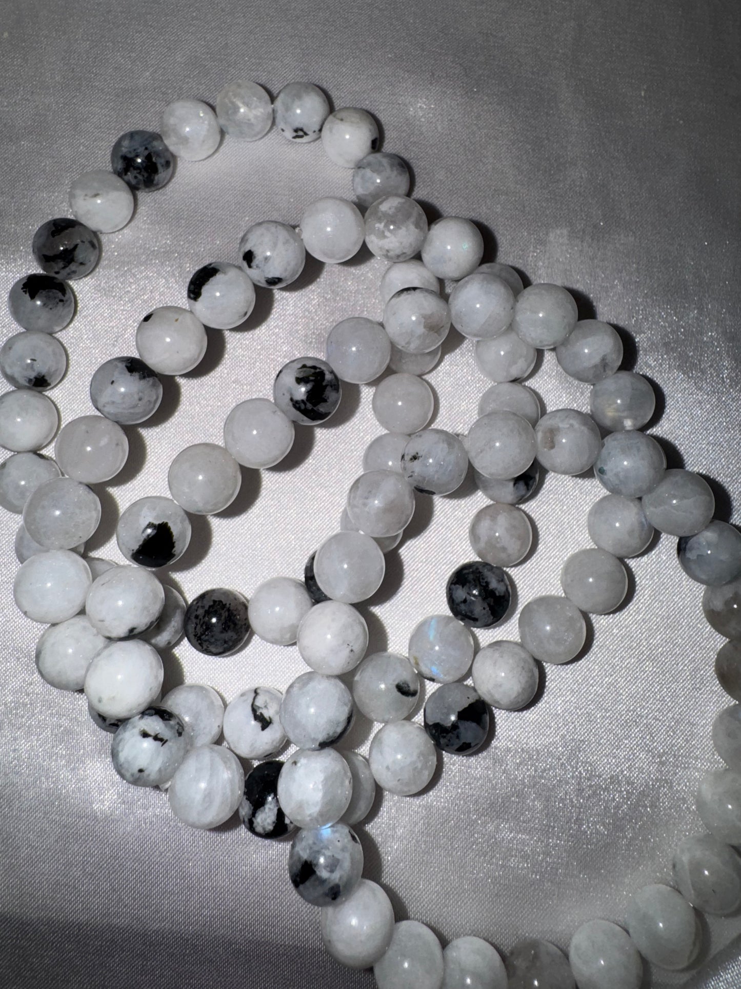 Rainbow Moonstone 8mm Bracelet