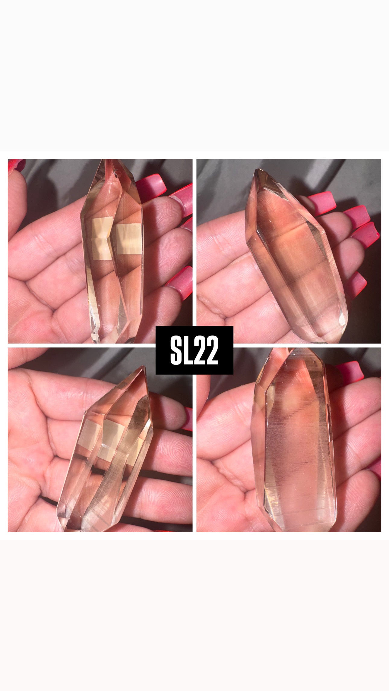 Smoky Lemurian AAA Semi Polished Point