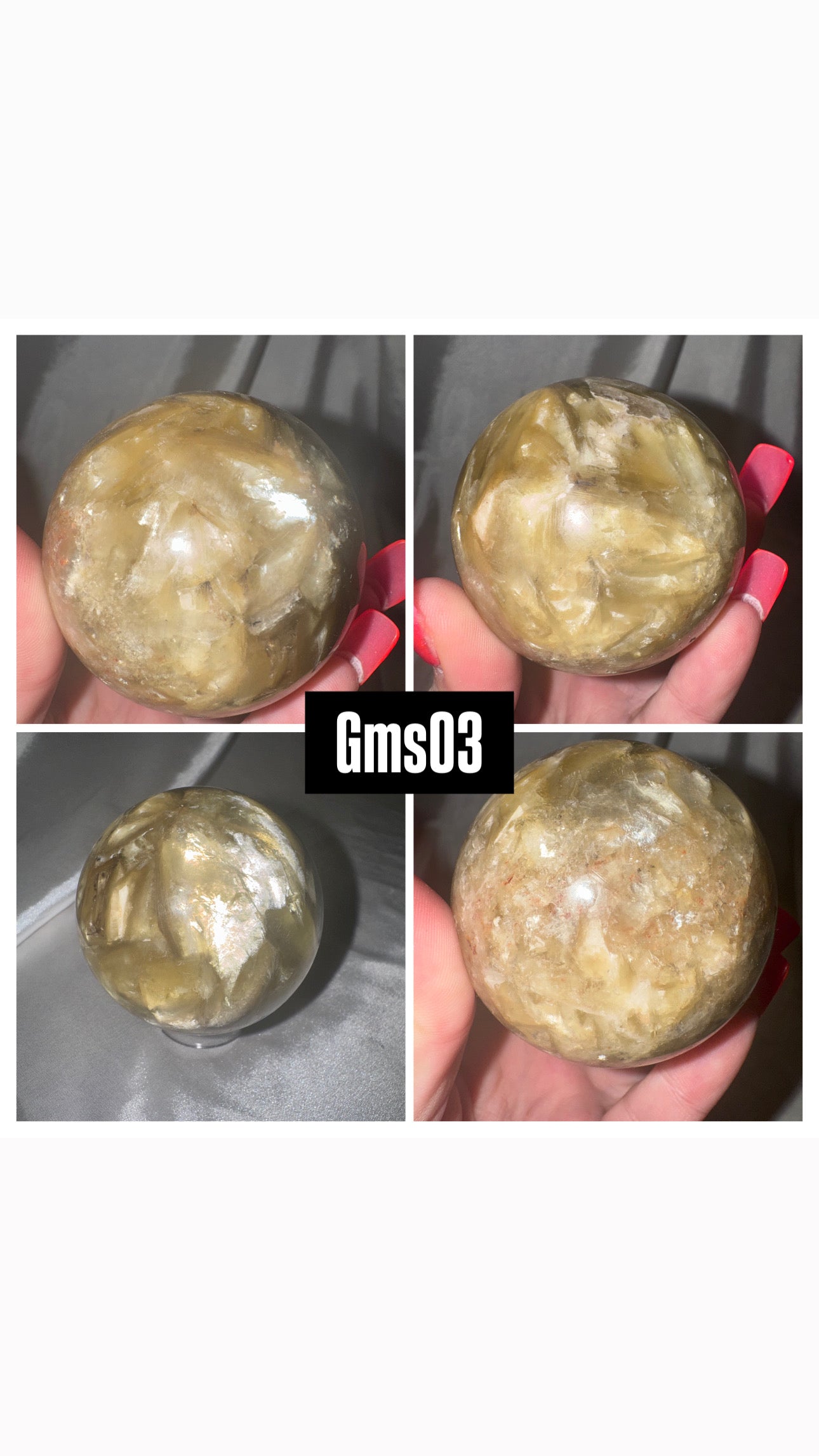 Golden Mica Muscovite XL Sphere