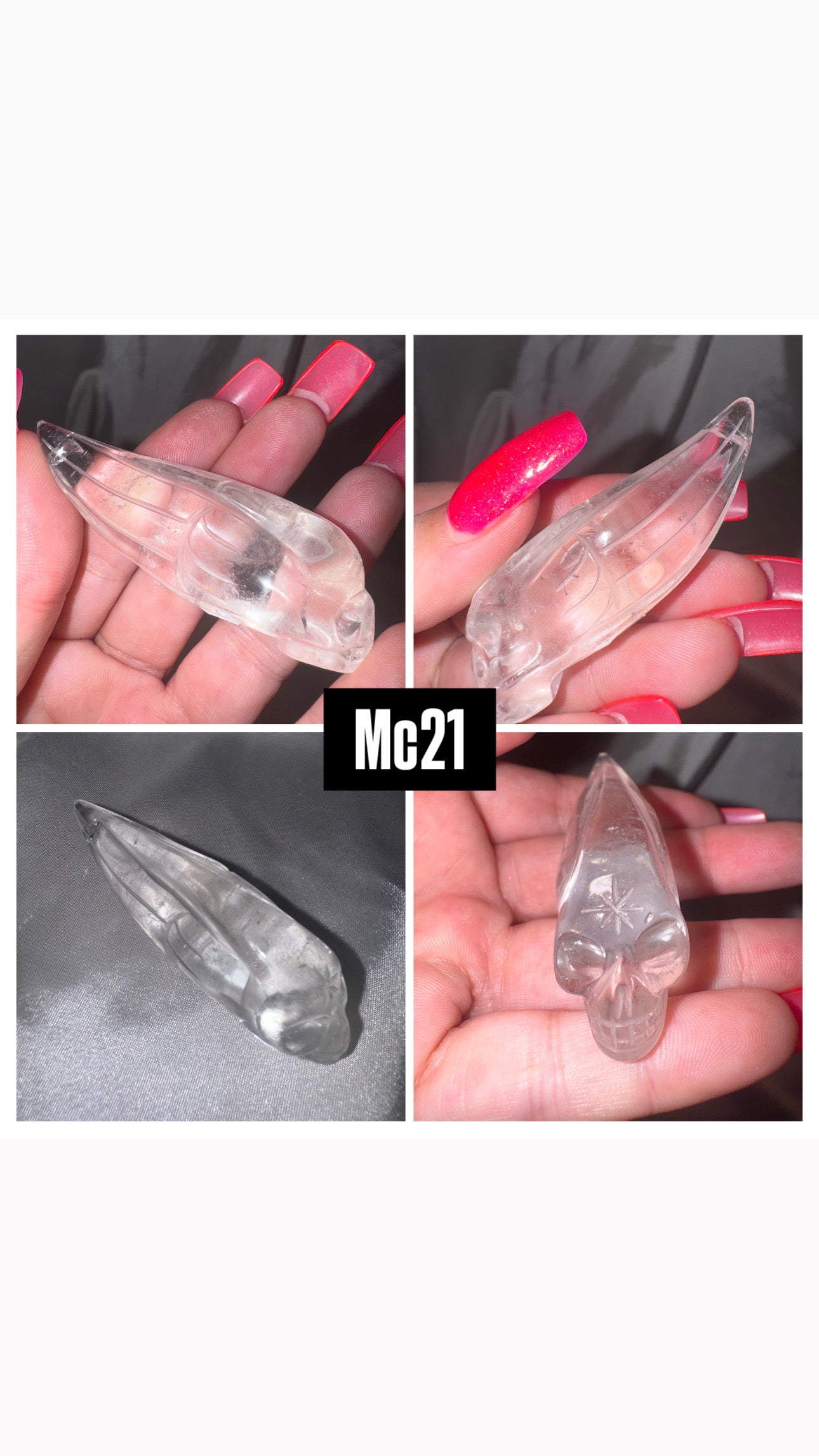 Lemurian AAA Master Carved Traveler Skull