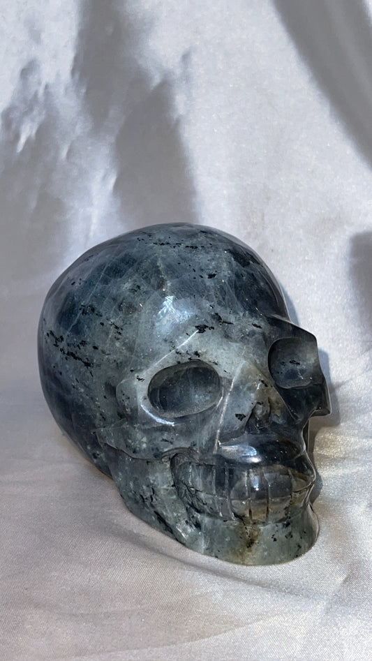 Labradorite Purple Flash Large Skull