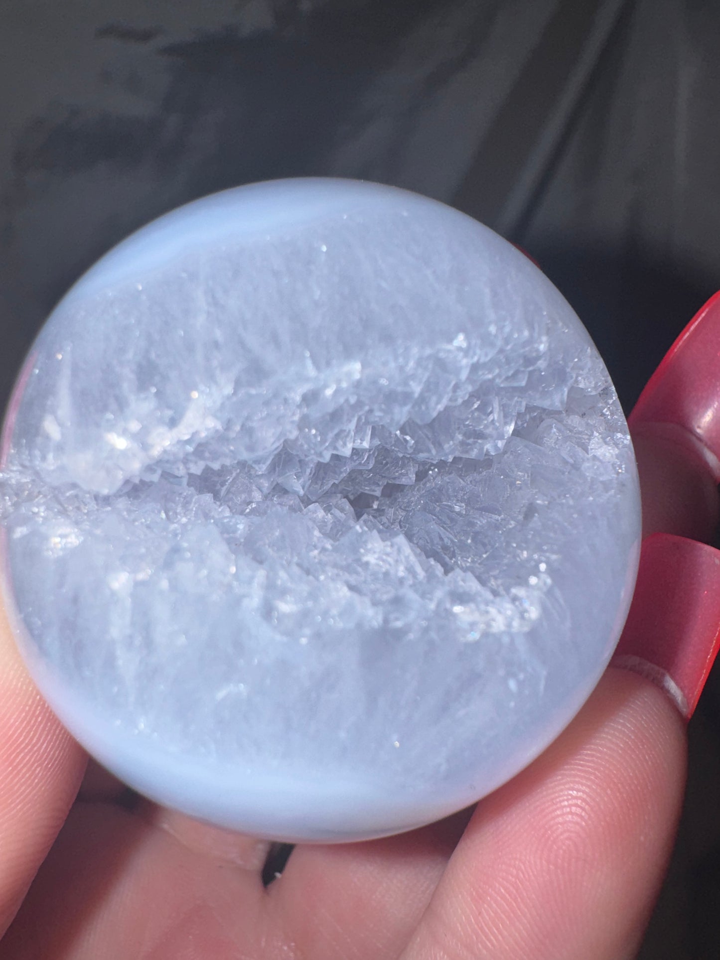 Druzy Blue Lace Agate Sphere