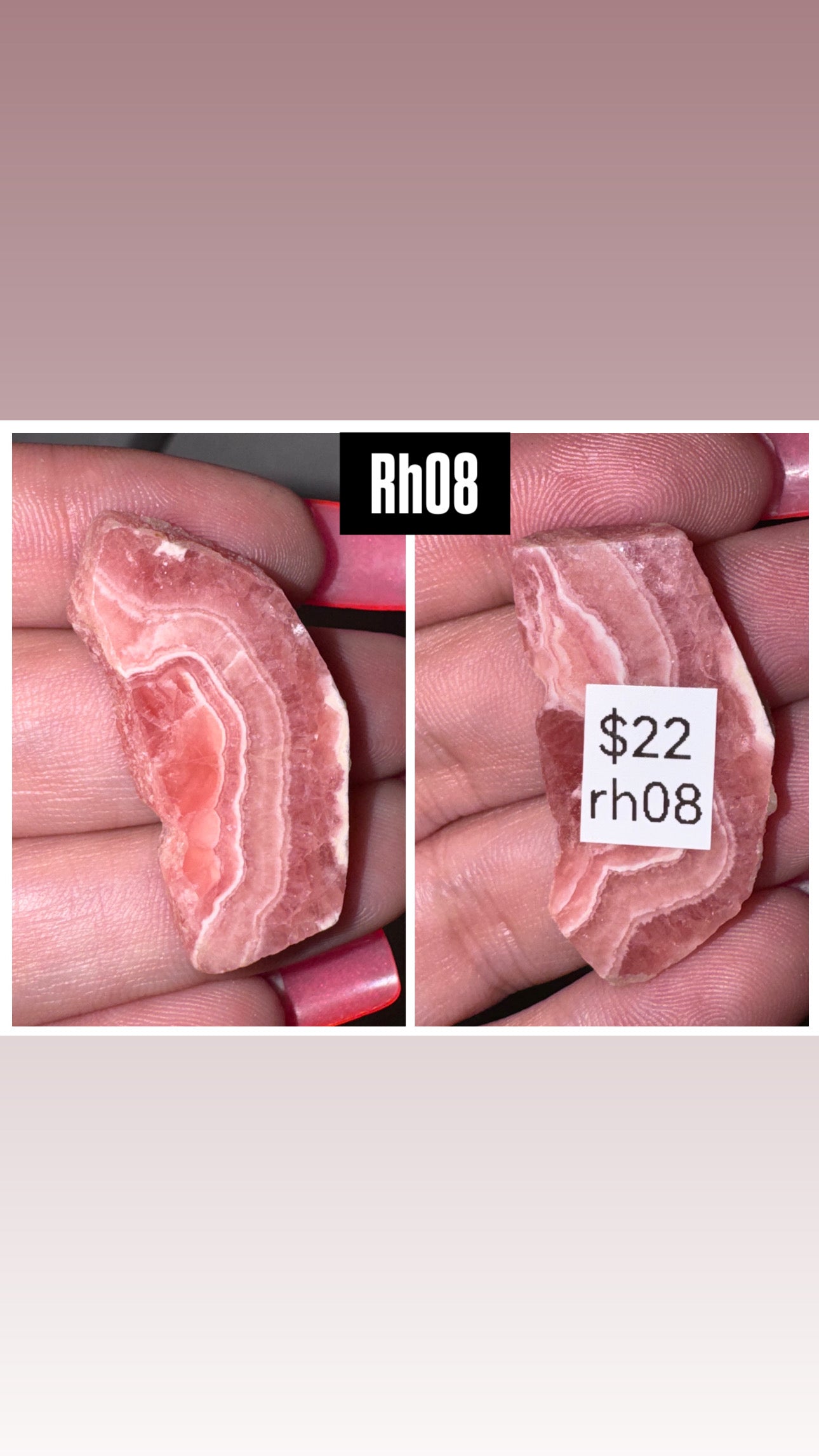Rhodochrosite AAA Slab