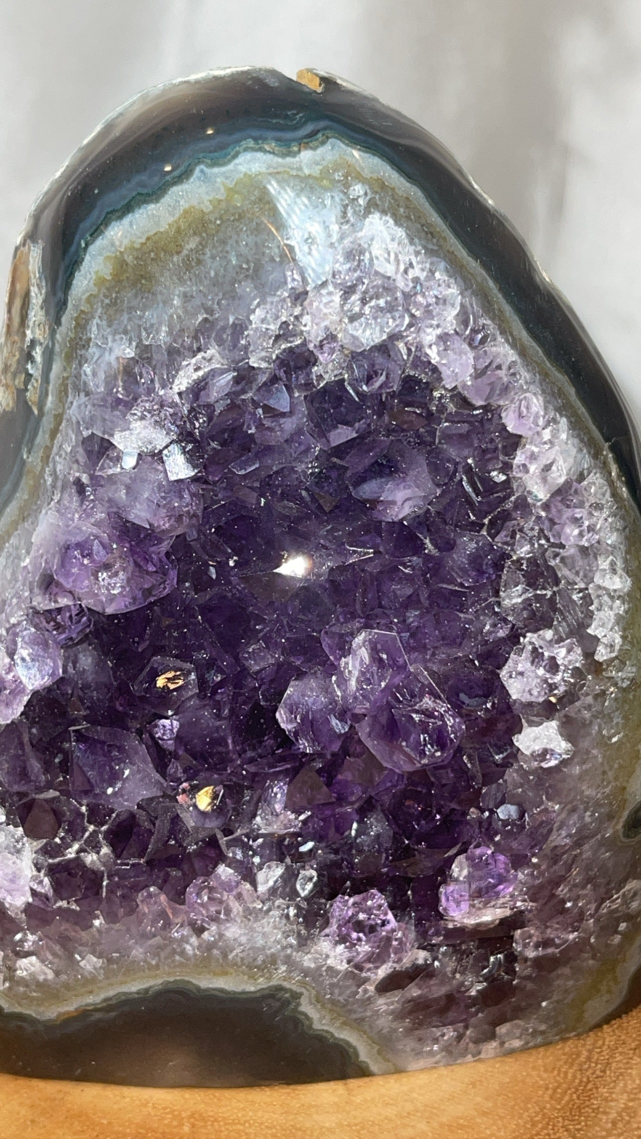 Amethyst with Agate Large Cutbase