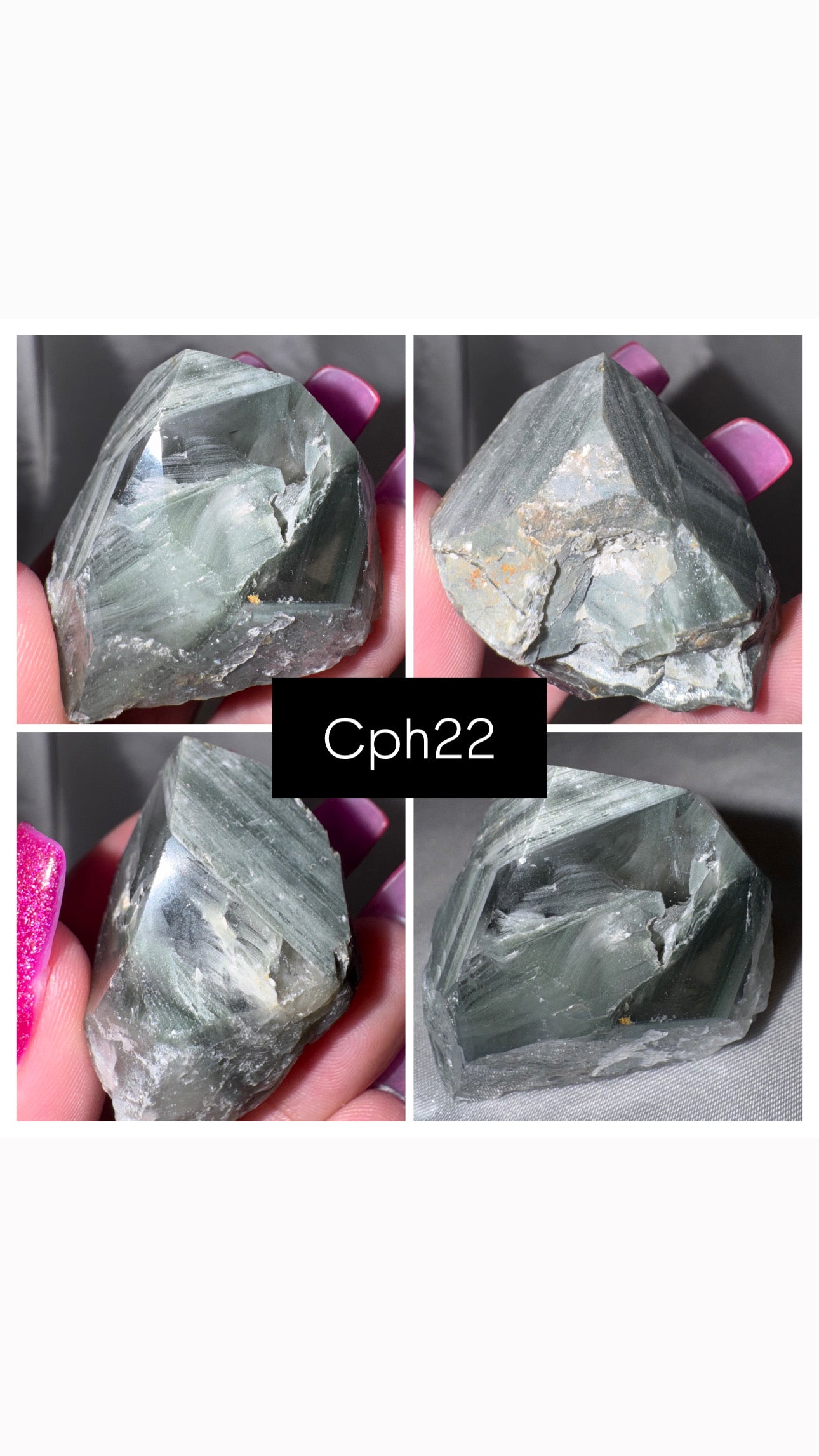 Chlorite Phantom Quartz AAA Raw Tower