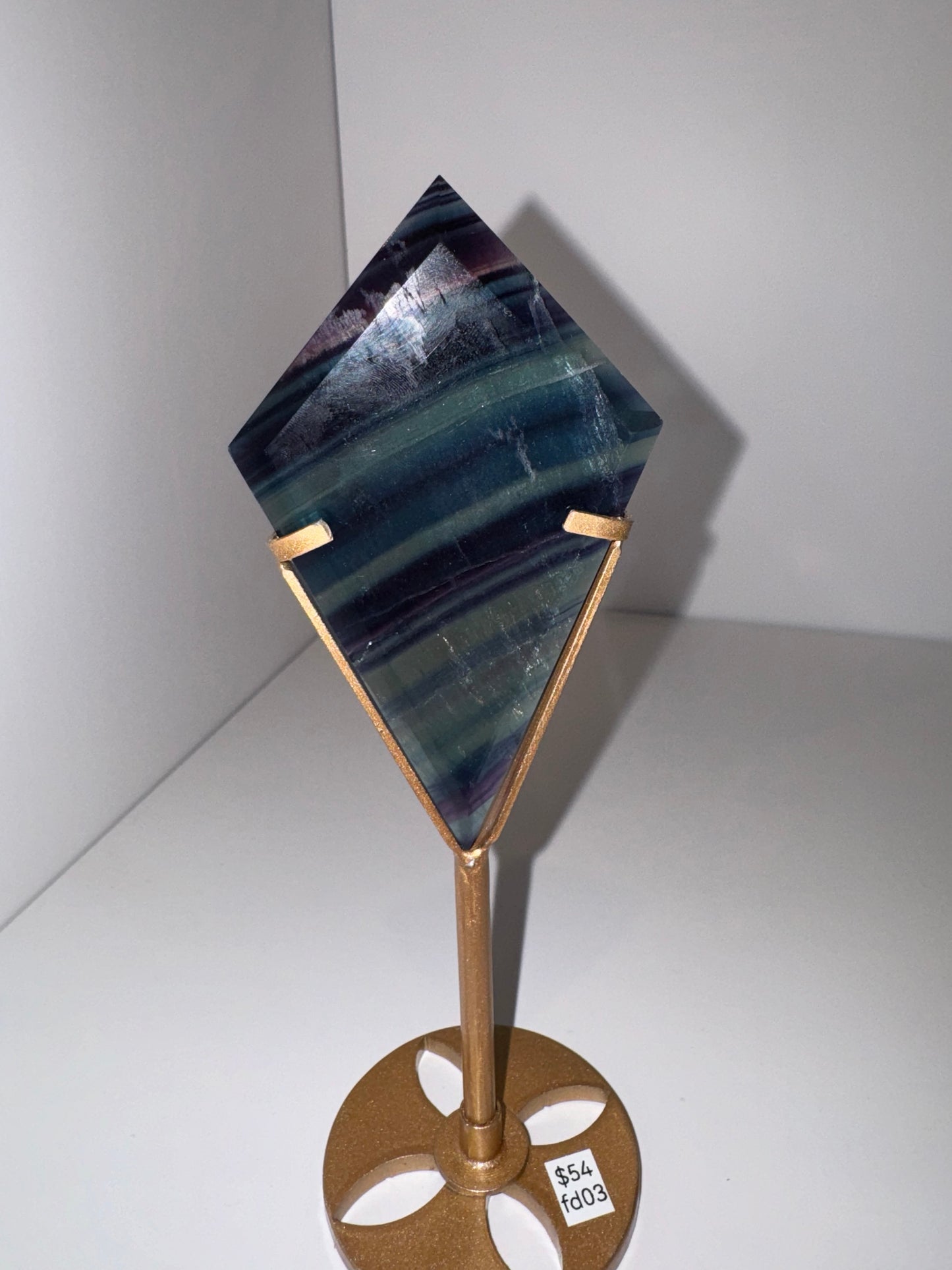 Fluorite Diamond on Stand AAA