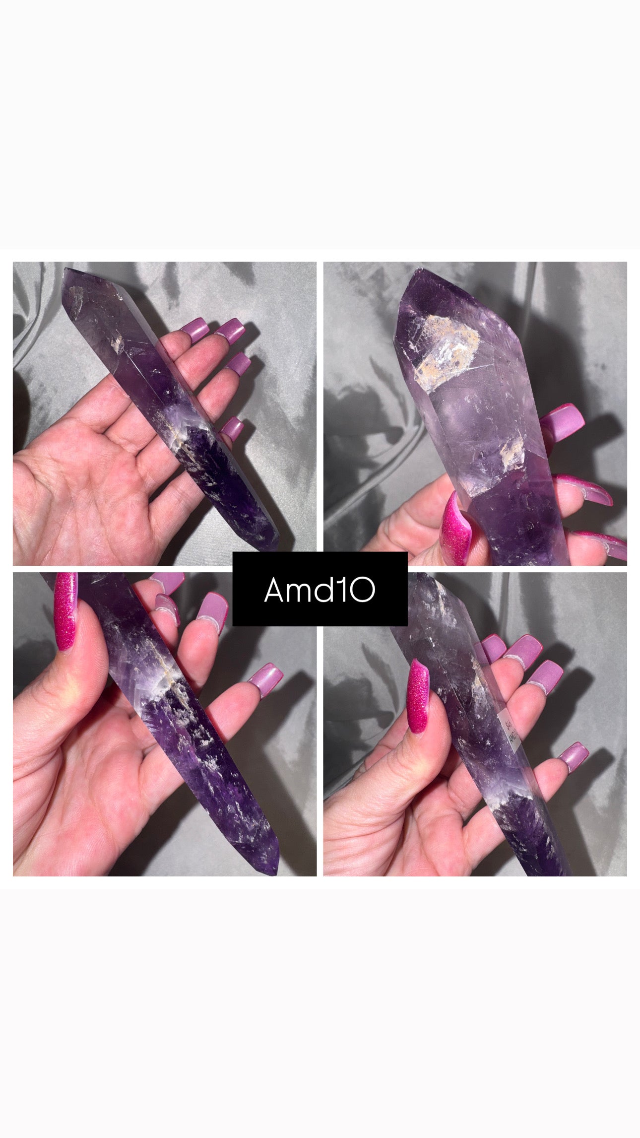 Phantom Amethyst Double Terminated Point