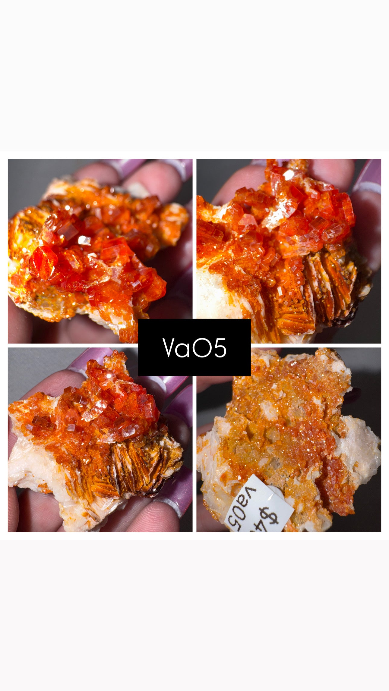 Vanadinite on Barite