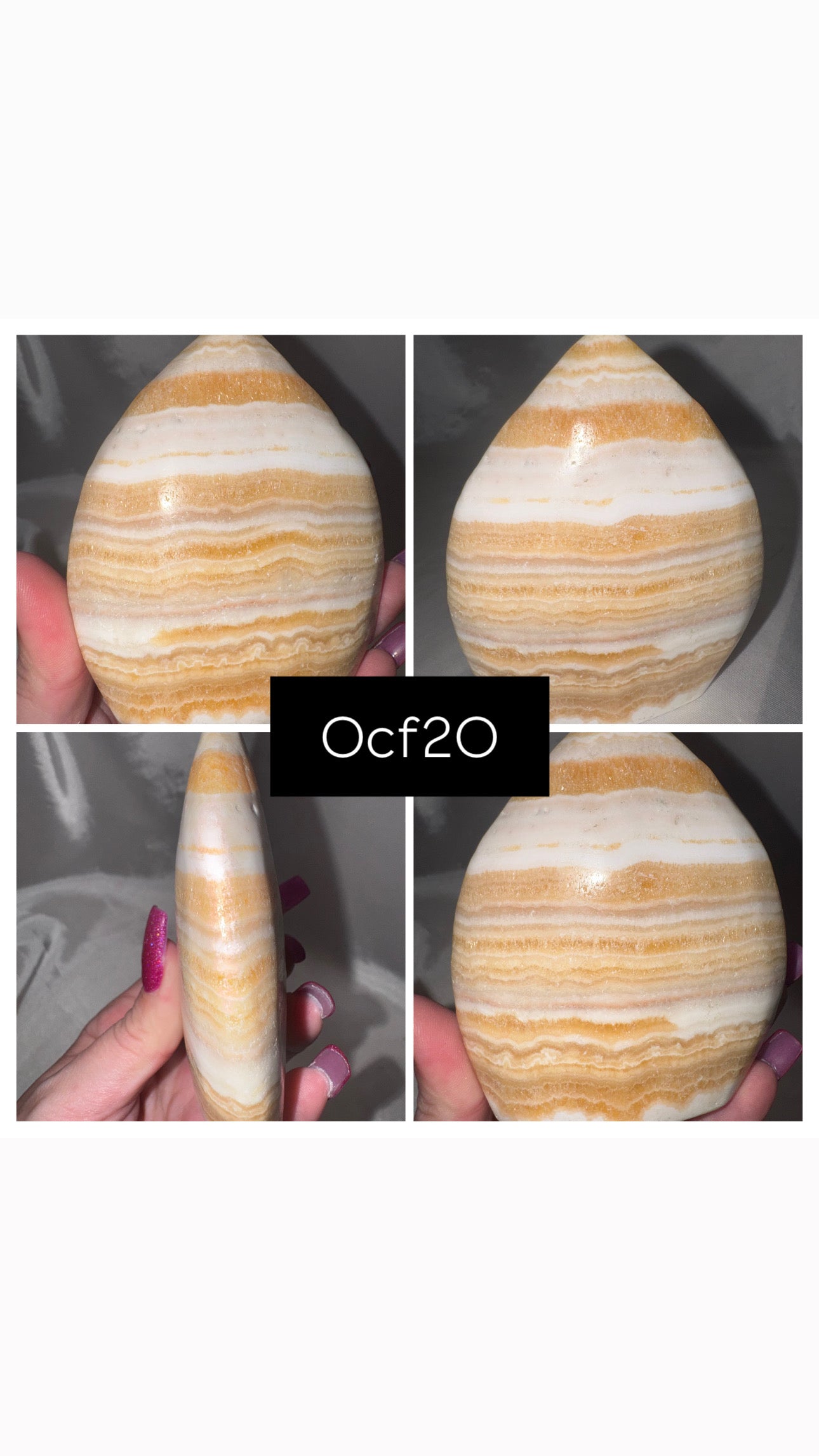 Orange Calcite Flame