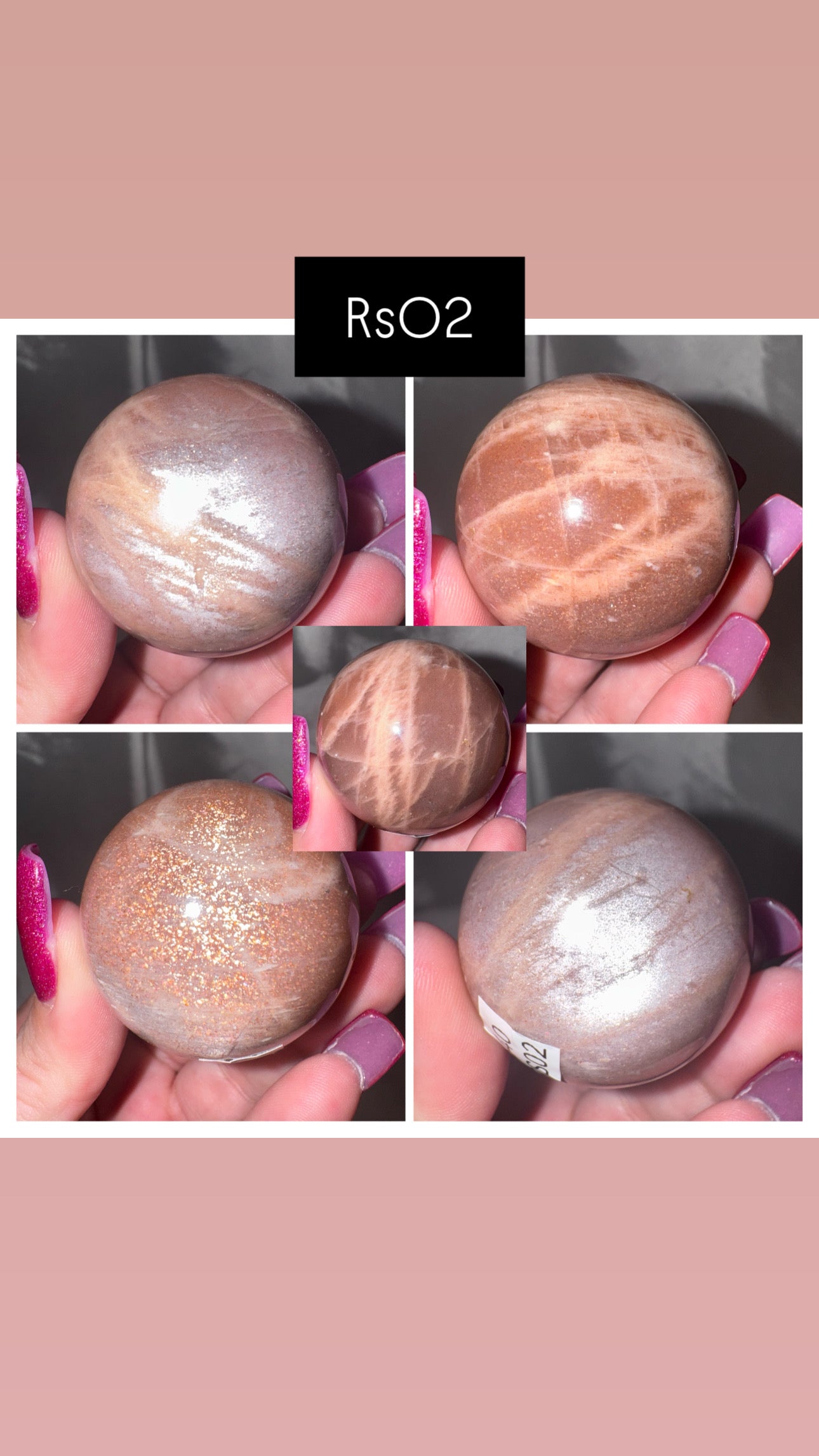 Rose Sunstone AAA Sphere