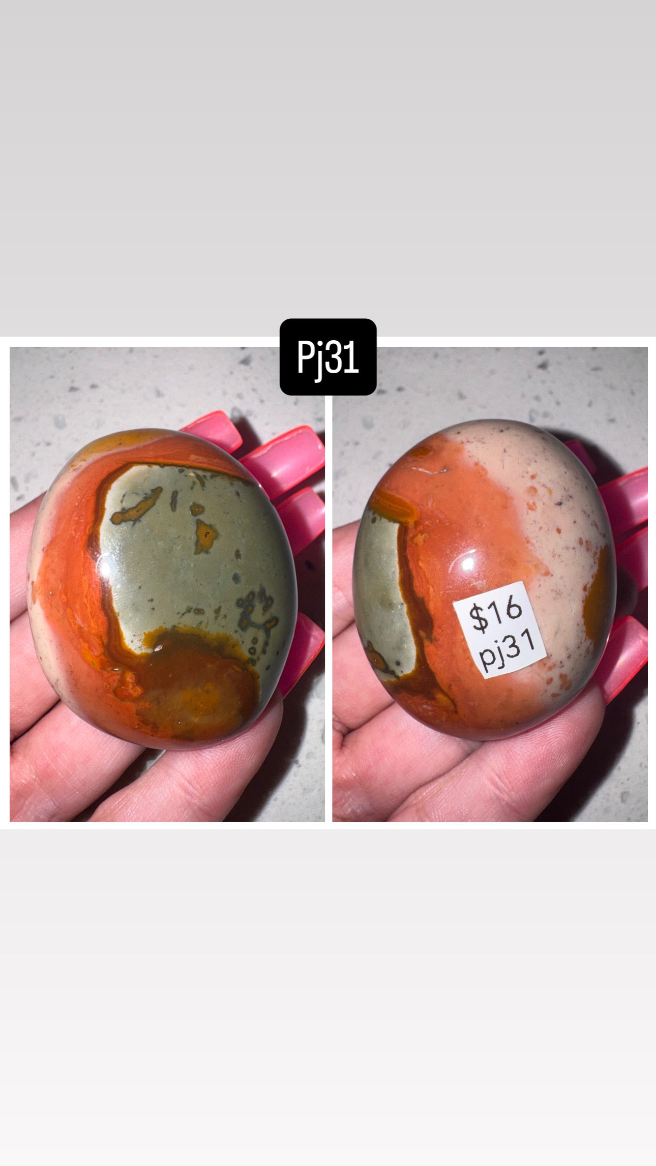 Polychrome Jasper Palmstone