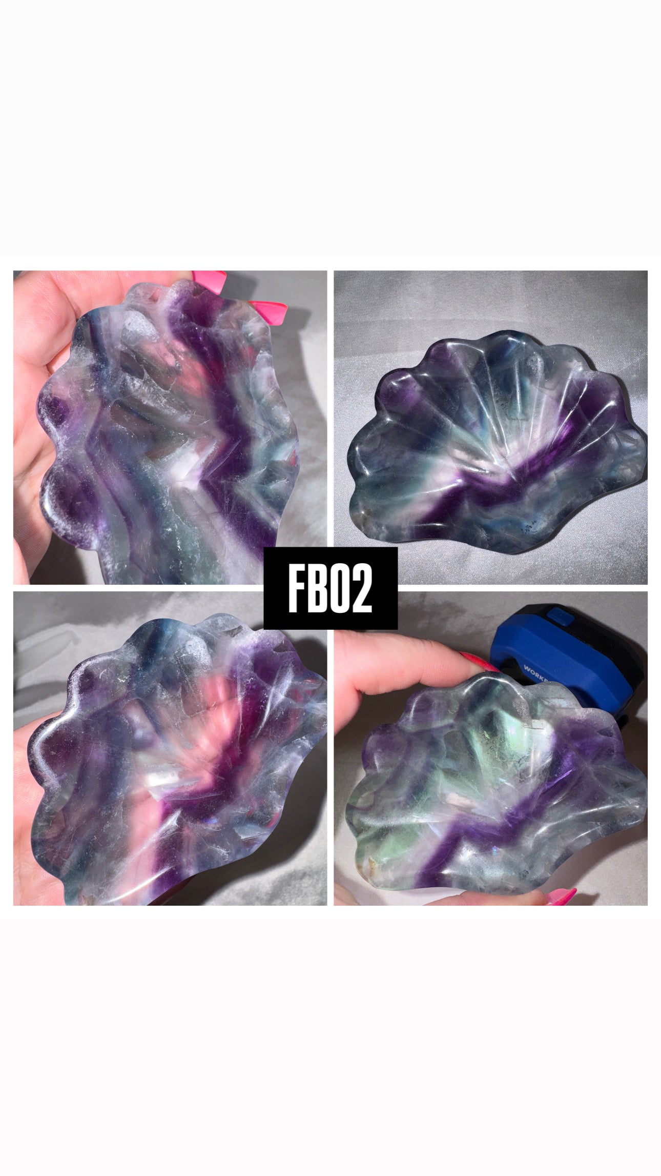 Fluorite Shell Bowl