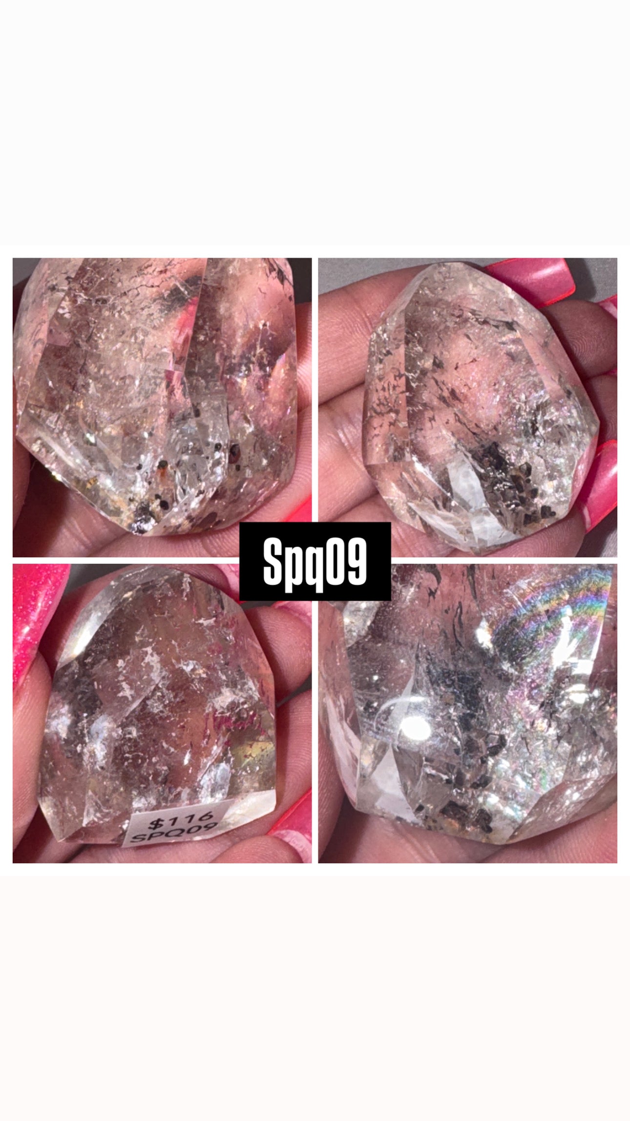 Pyrite Included Quartz Tower/Freefrom- Super Rare