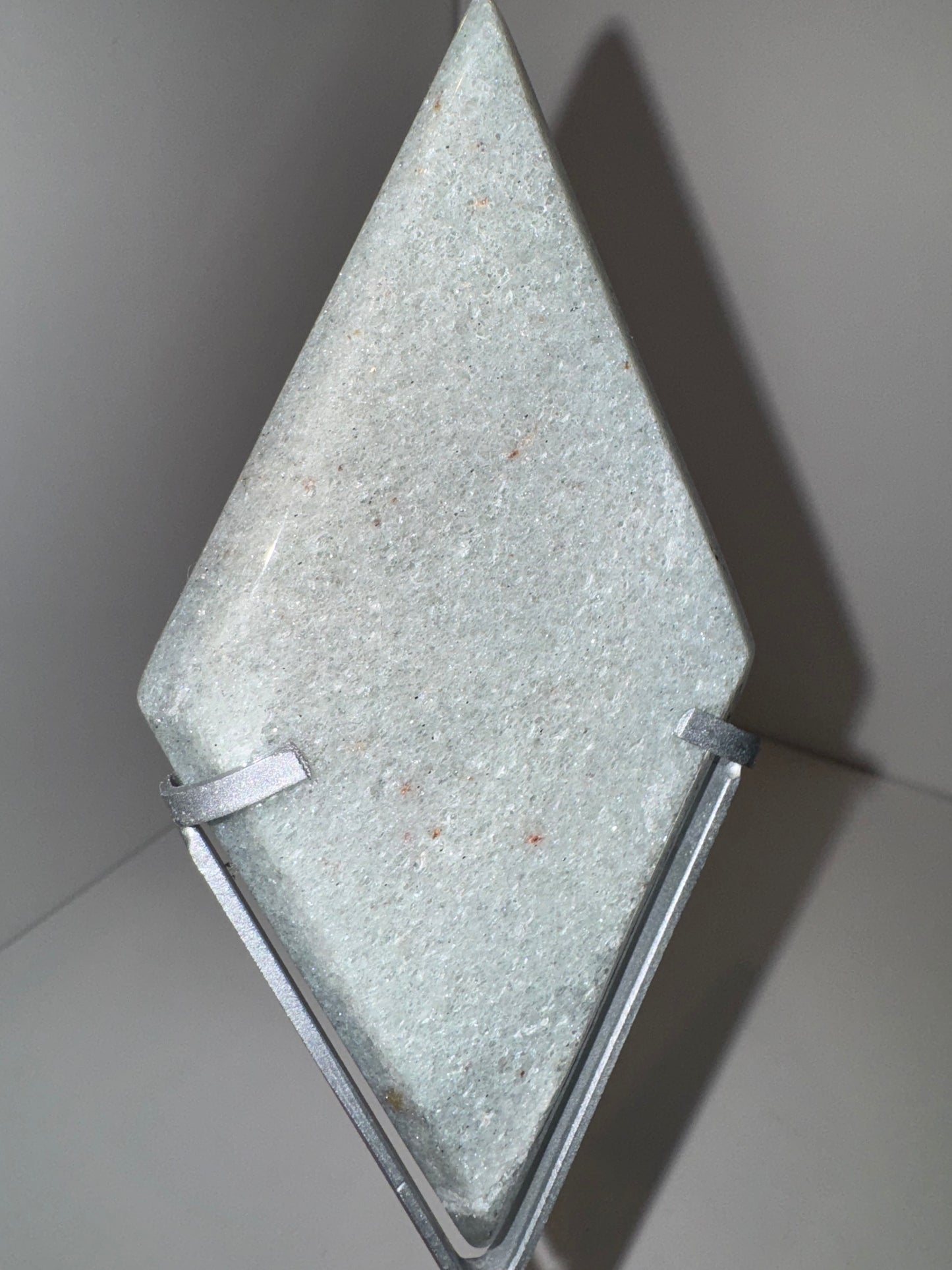 Sage Adventurine Diamond on stand