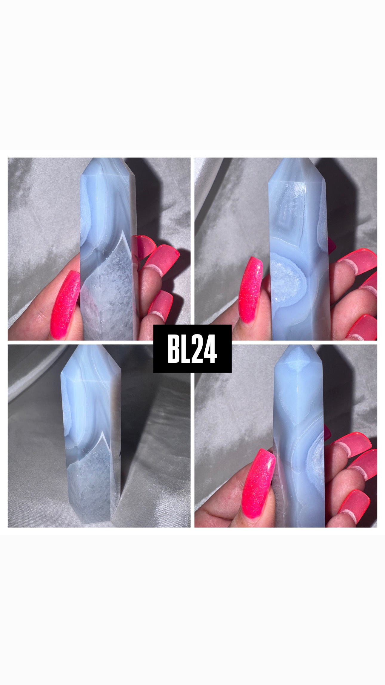 Blue Lace Agate Tower