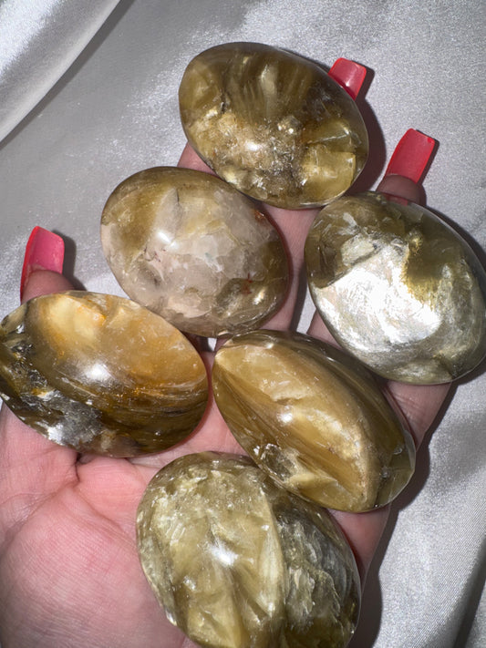 Golden Mica Muscovite Palmstone