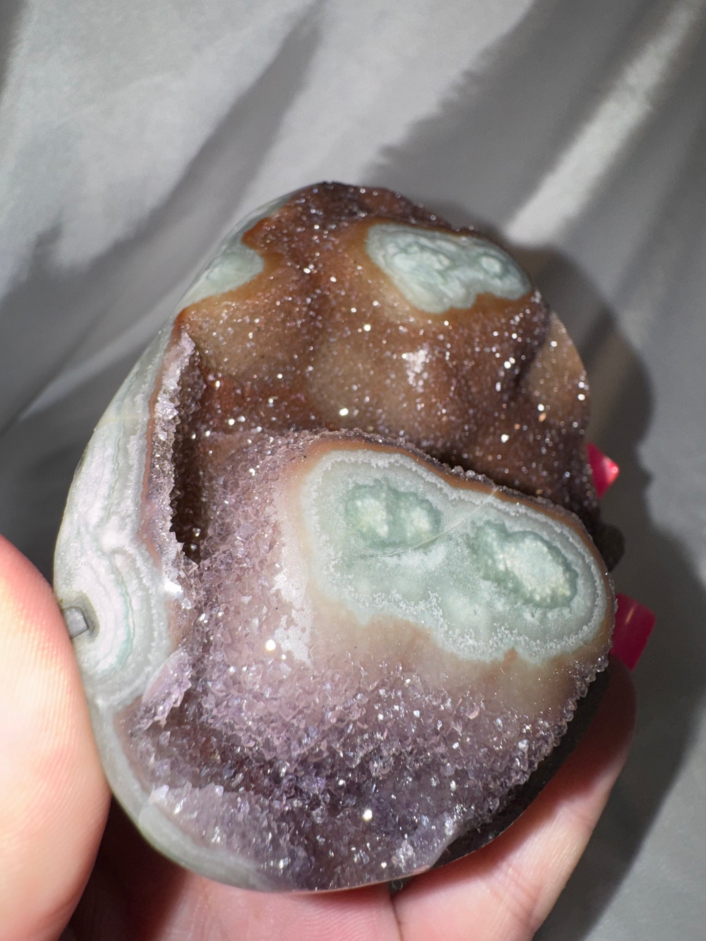 Uruguay Amethyst Large Freeform on metal stand