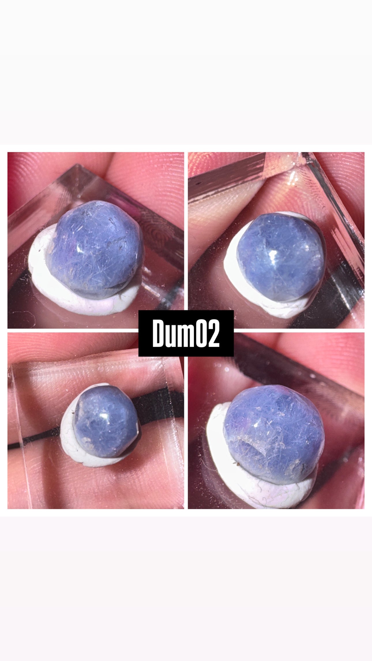 Dumortierite Quartz Rare Polished