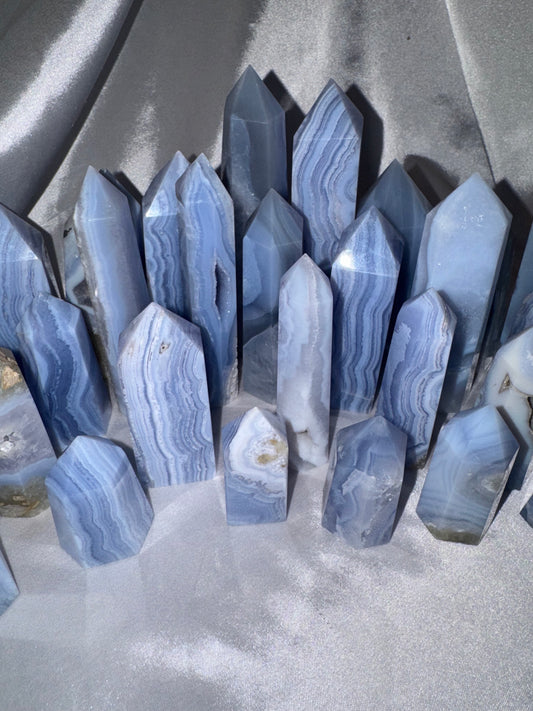 Blue Lace Agate Tower
