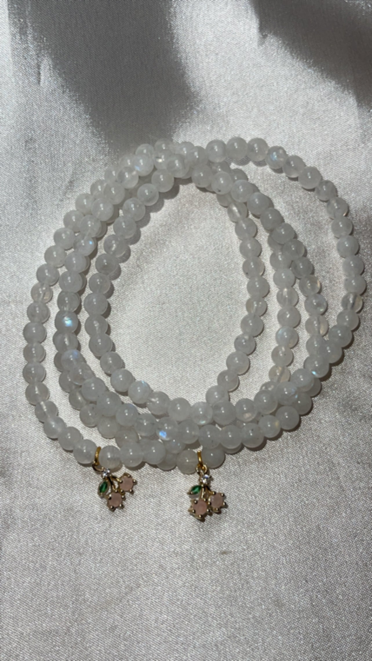 Rainbow Moonstone 4mm Bracelet