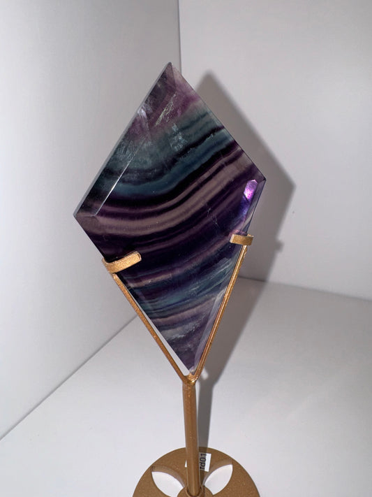 Fluorite Diamond on Stand AAA