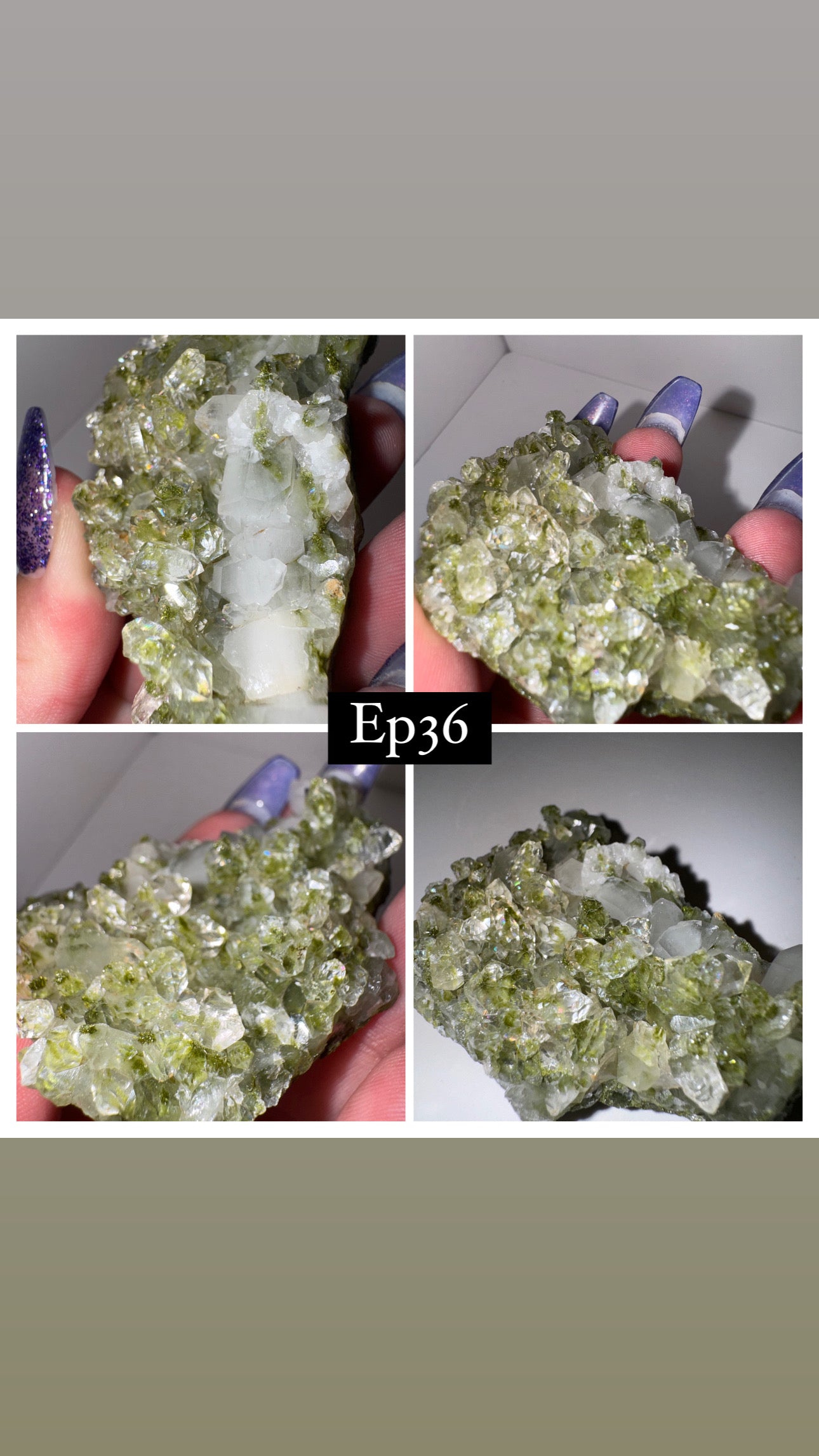 Epidote Quartz Specimen