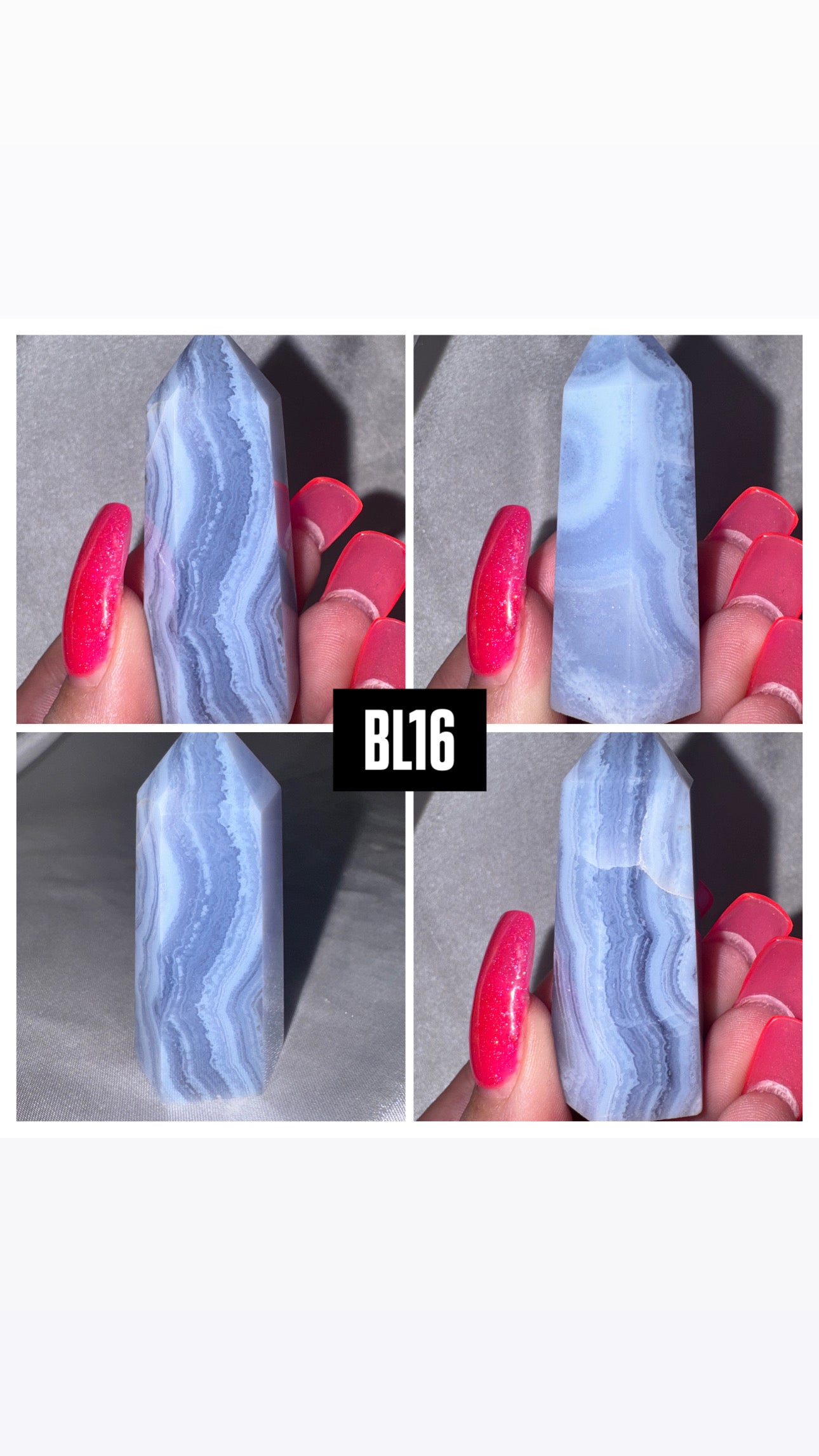 Blue Lace Agate Tower