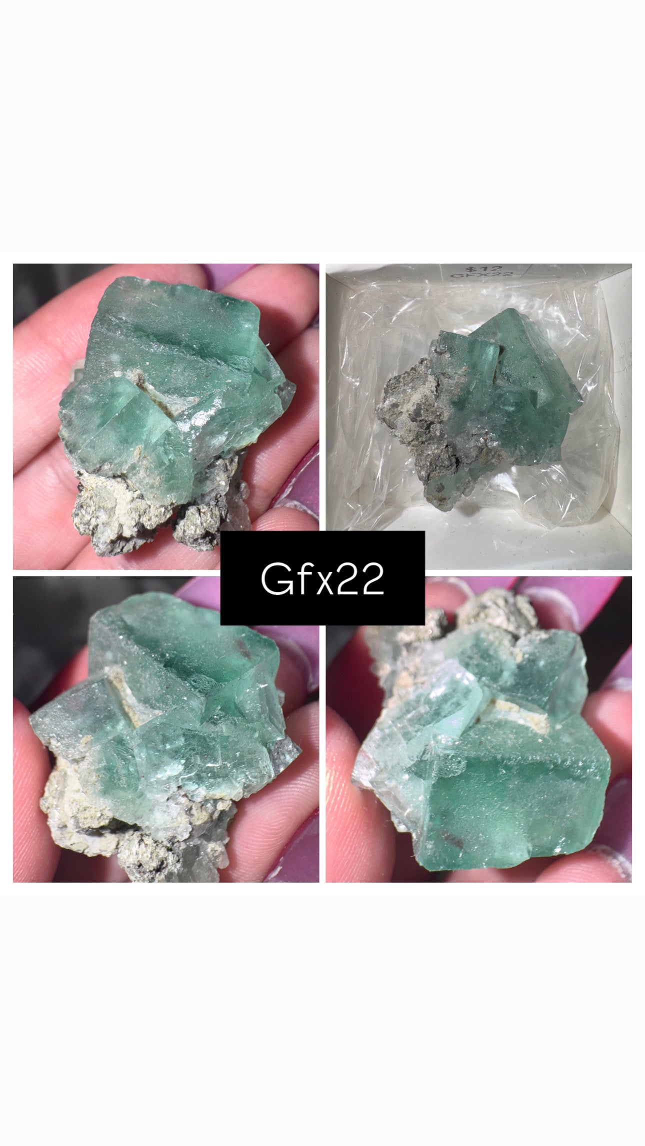 Green Cubic Fluorite Specimen