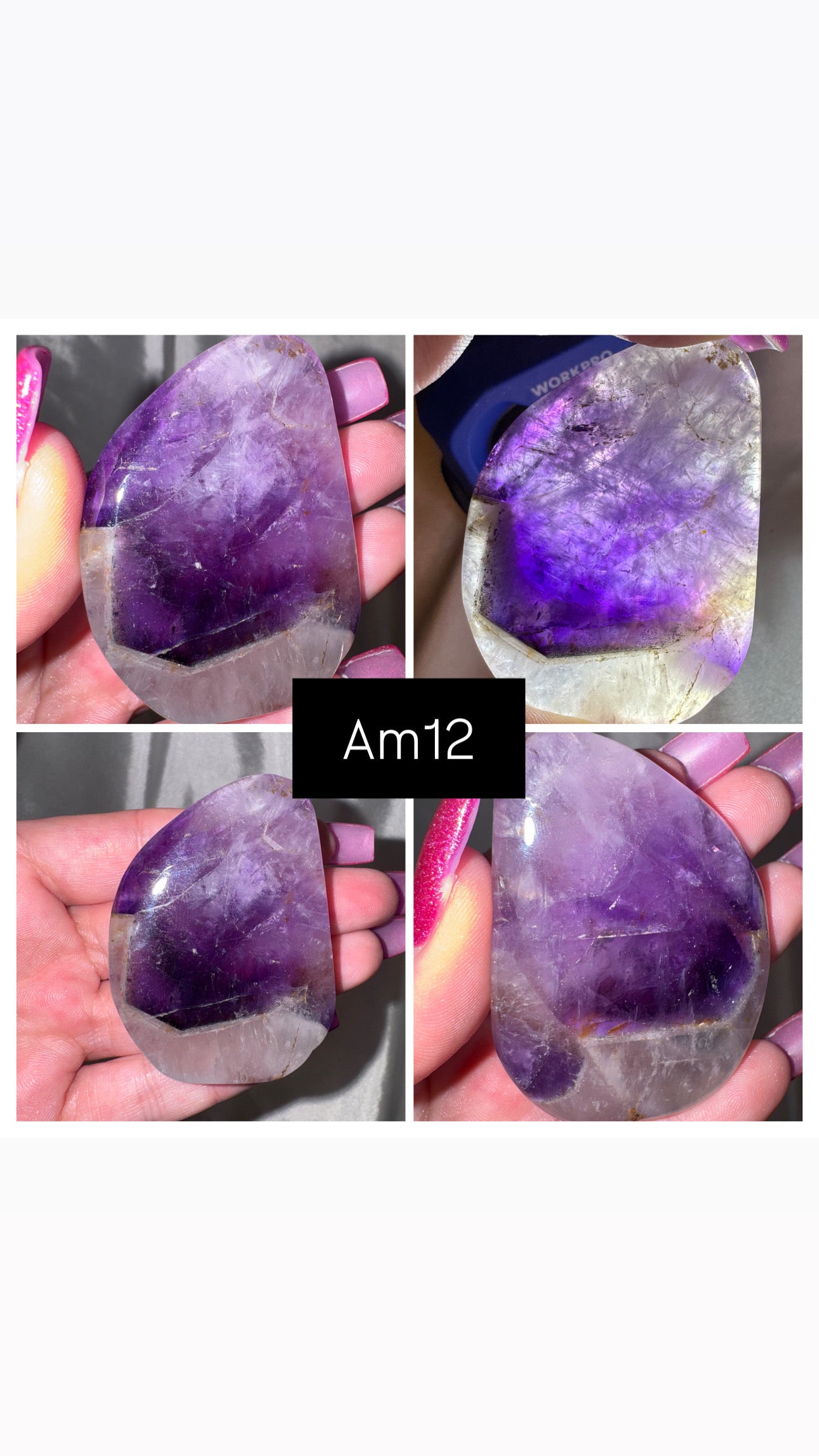 Phantom Amethyst AA Palmstone