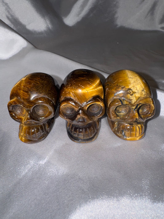 Tigers Eye Skull