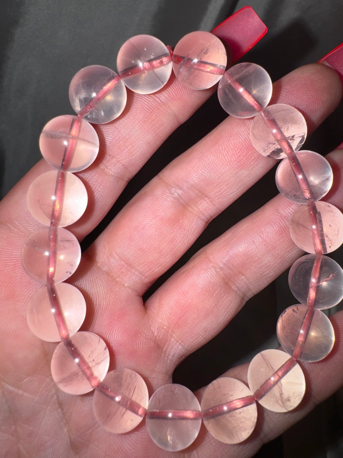 Rose Quartz AAA 12mm Bracelet (last one!)