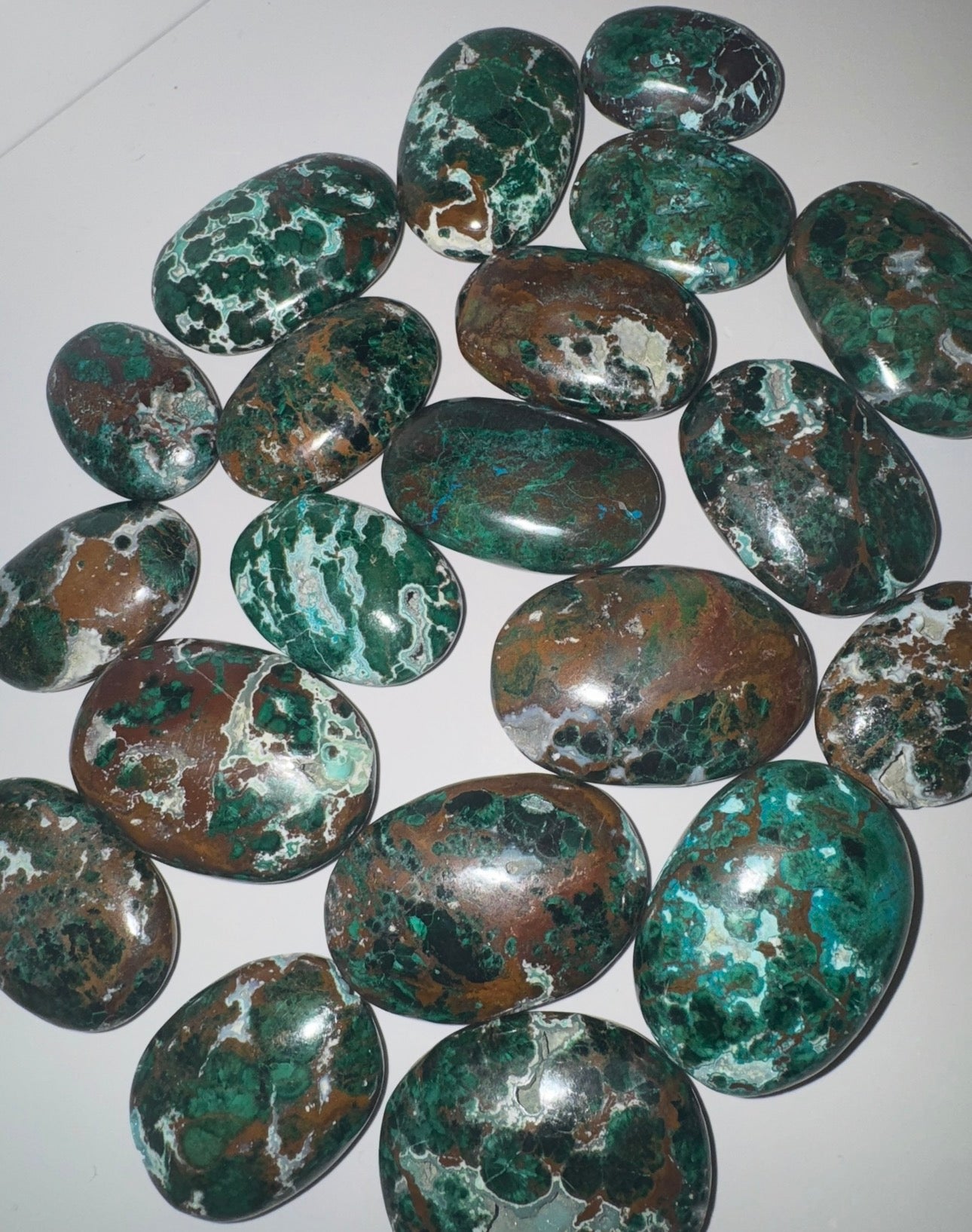 Malacholla (Malachite Chrysocolla) Palmstone
