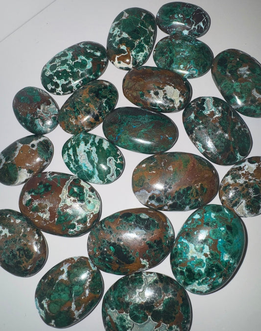Malacholla (Malachite Chrysocolla) Palmstone