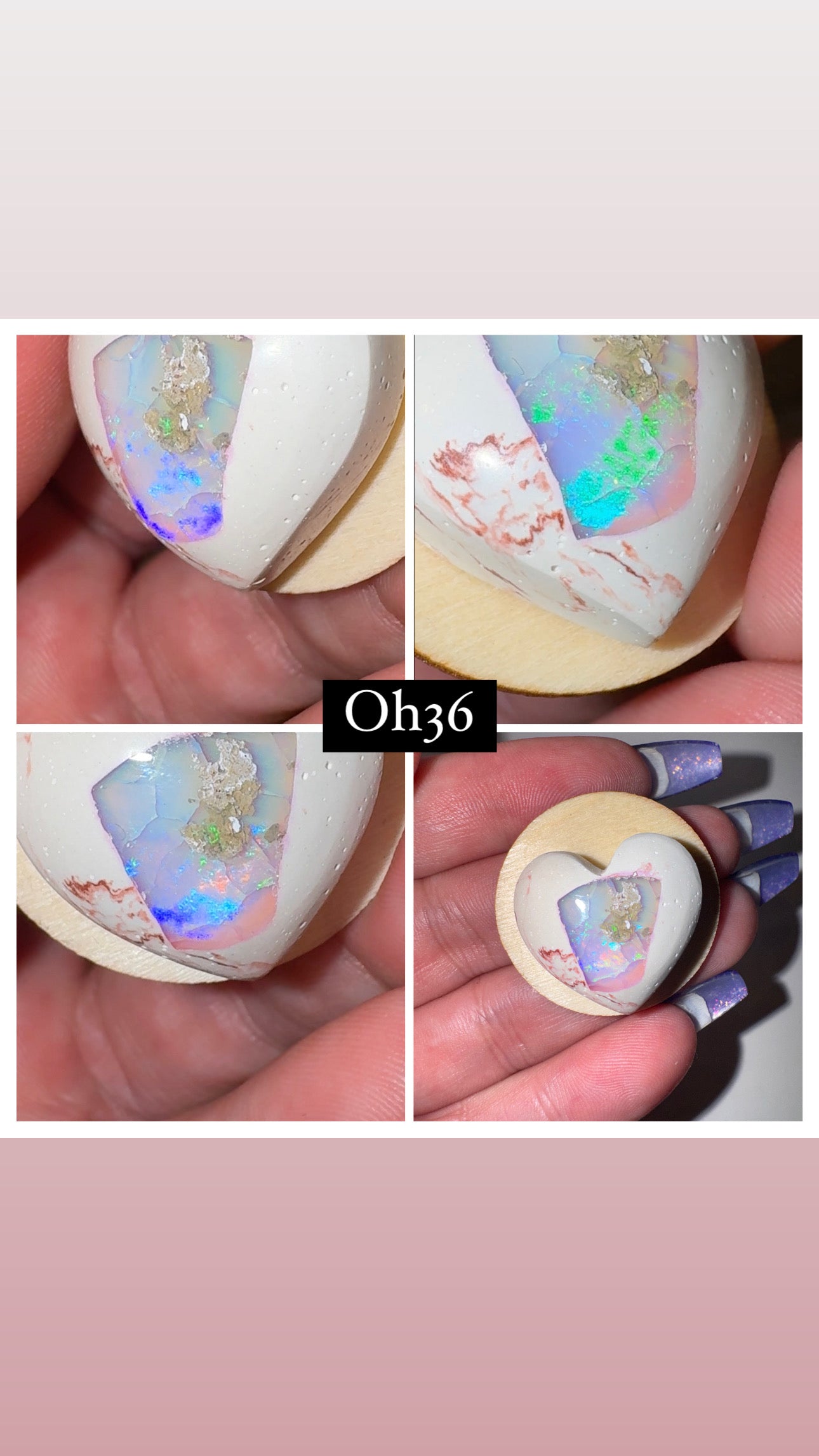 Mexican Fire Opal AAA Heart