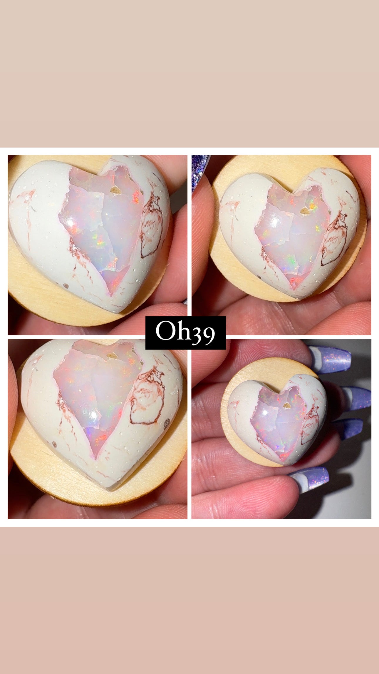 Mexican Fire Opal AAA Heart