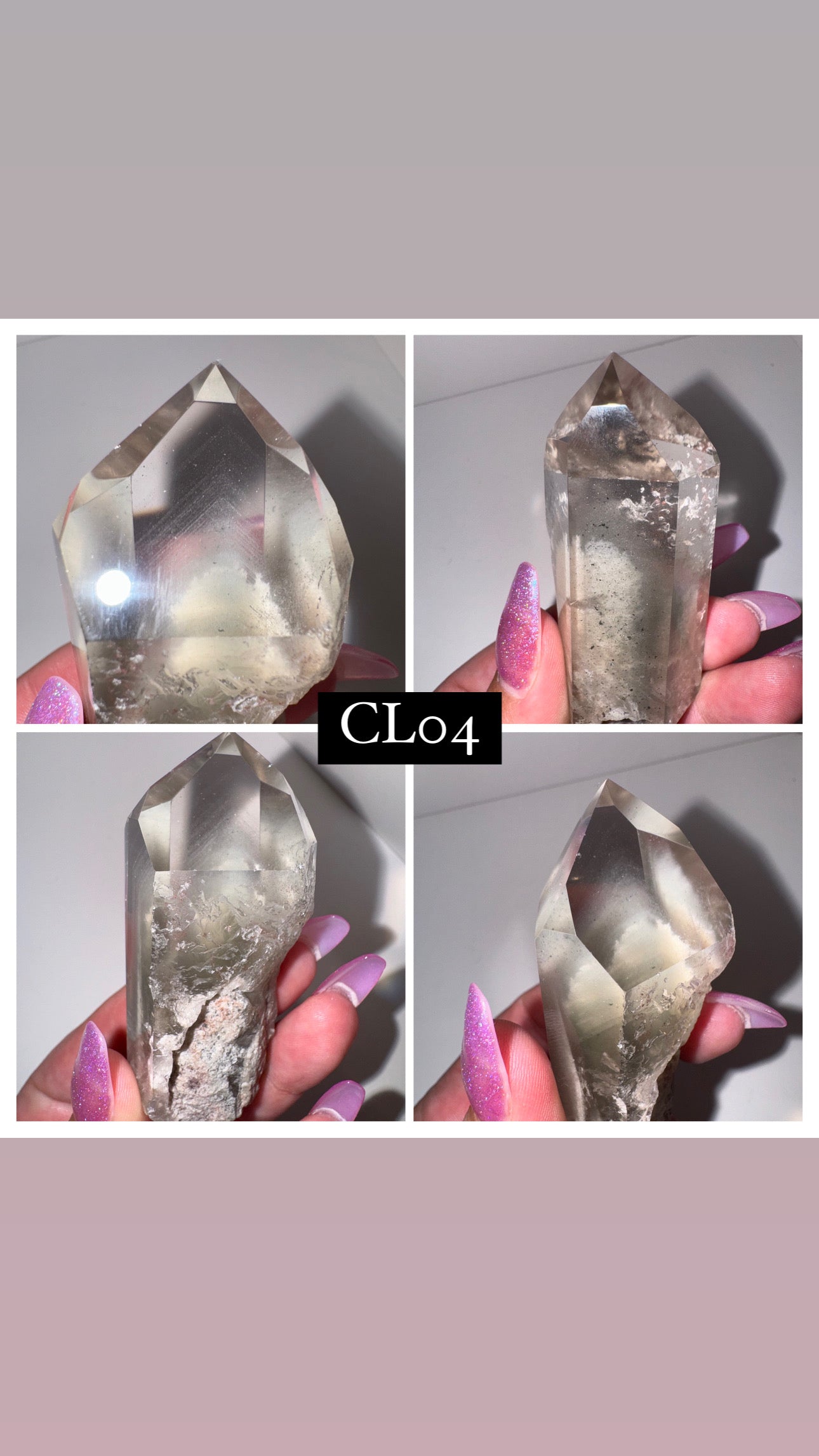 Chlorite Phantom Quartz AAA Tower